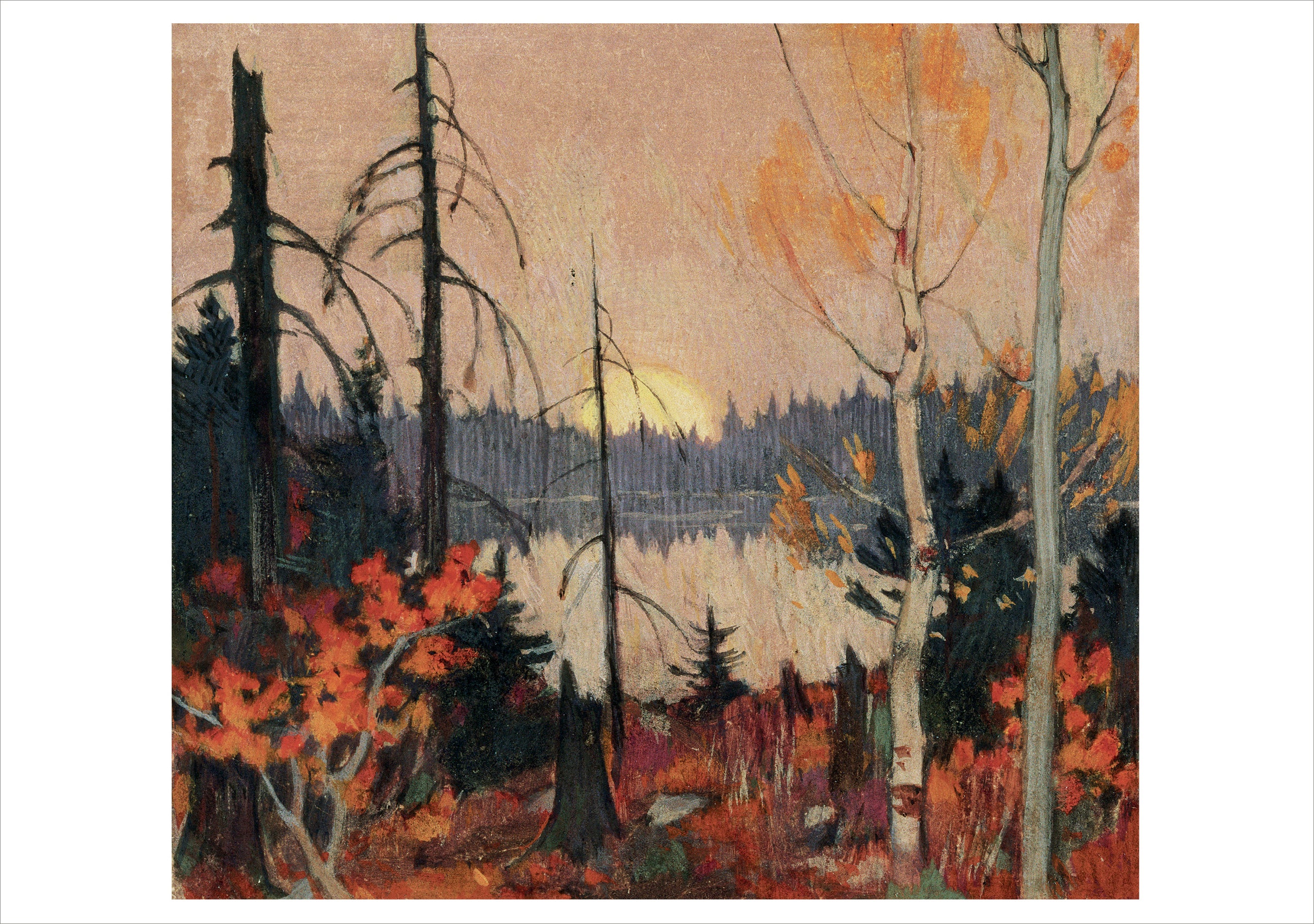 pomegranate-blank-notecards-clarence-gagnon-northern-land-klappkarte-einzeln image 1