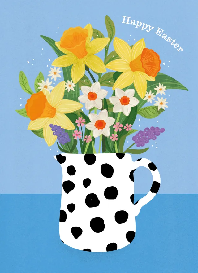 otter-house-spring-blooms-osterkarte-fr-hlingsblumen image 1