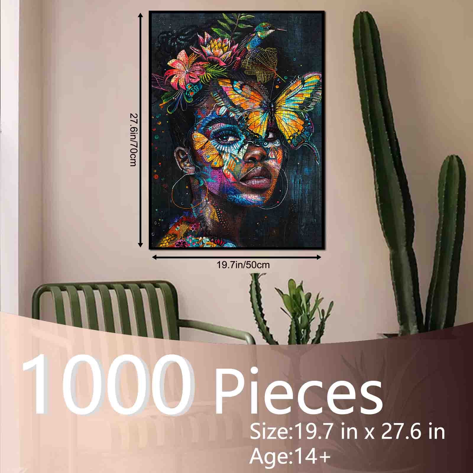 tucocoo-butterfly-crown-dream-portrait-puzzle-1000-teile-kunst image 5