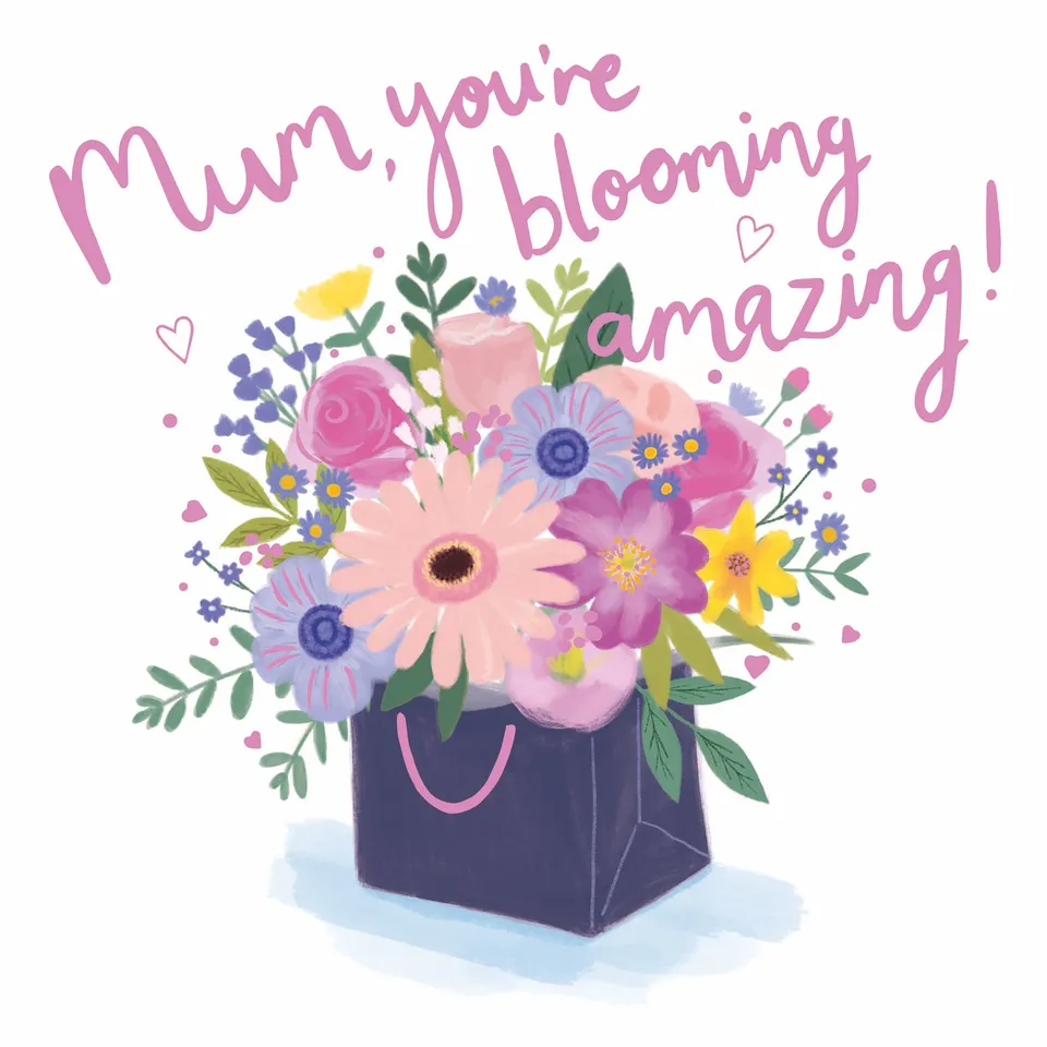 otter-house-greetings-cards-blooming-amazing-muttertagskarte-blumen image 1