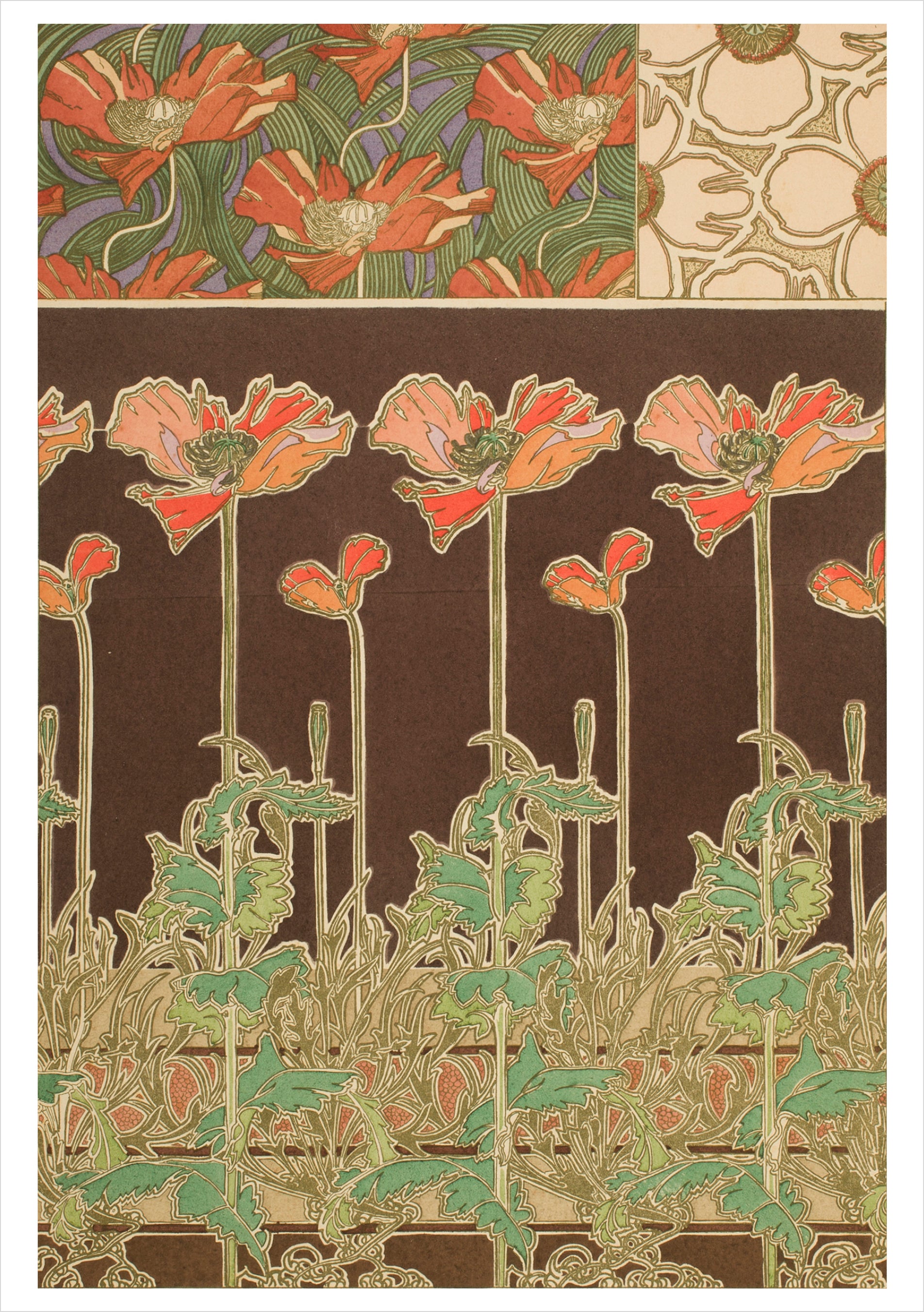 pomegranate-alphonse-mucha-decorative-designs-grusskarten-set image 4