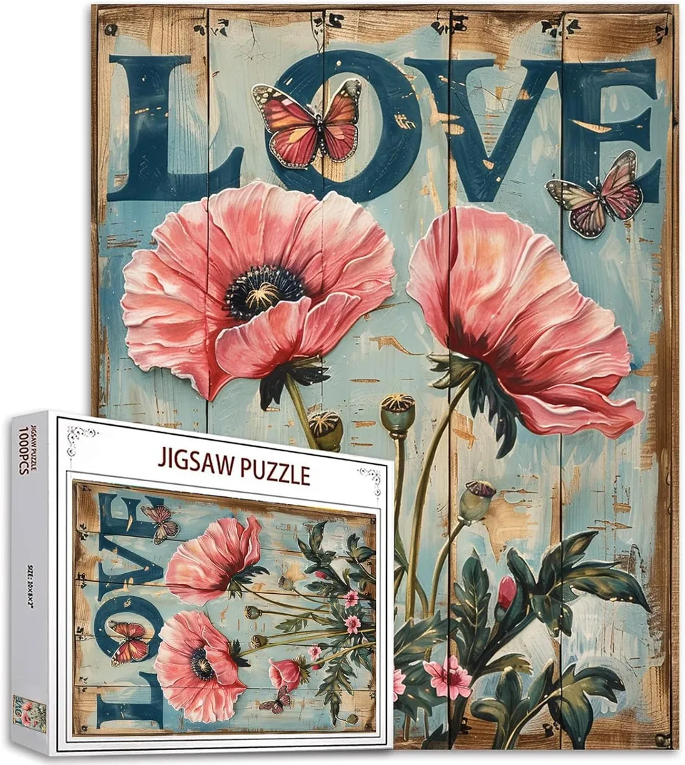 tucocoo-poppy-flowers-puzzle-1000-teile-mohnblumen image 1