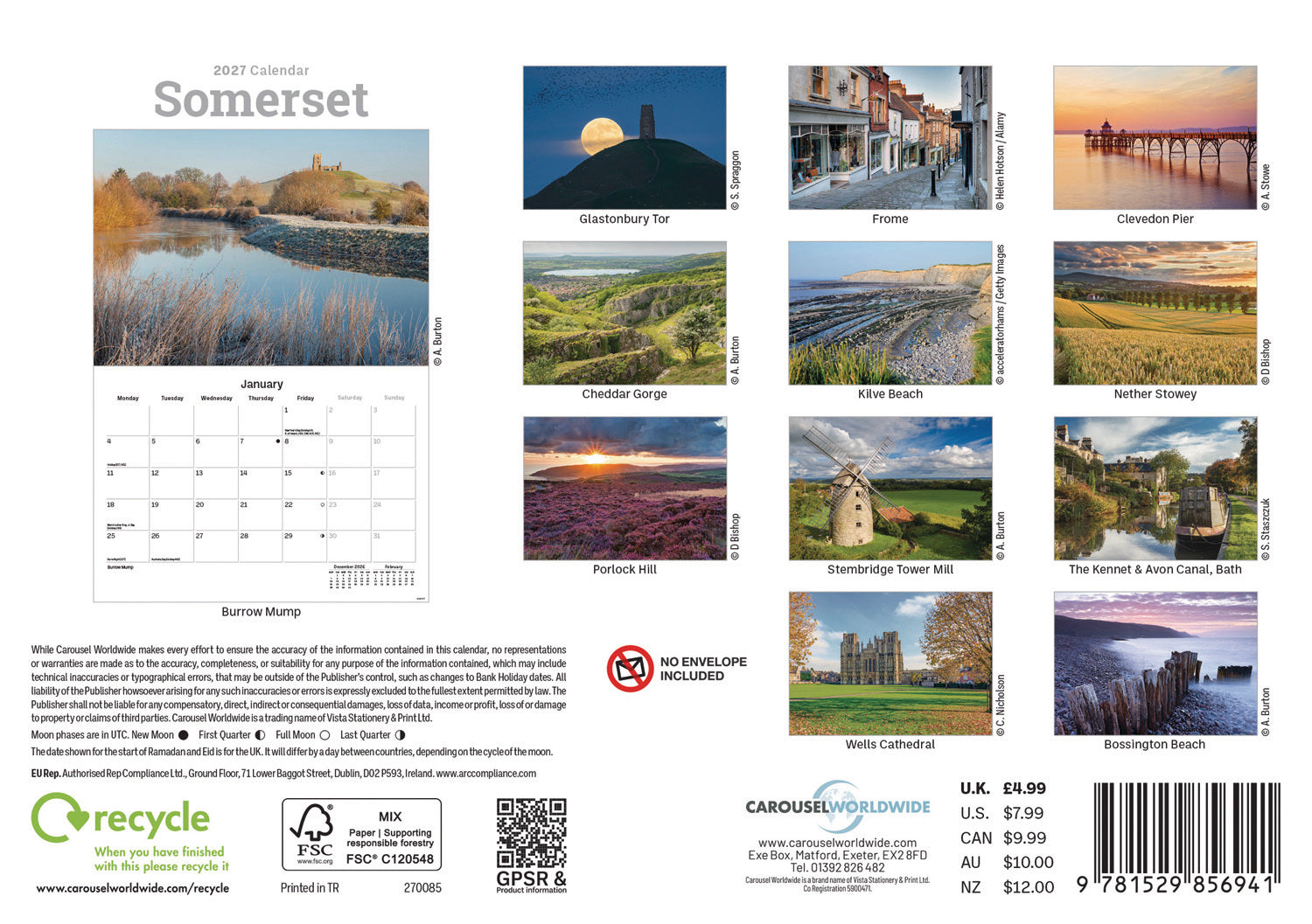 otter-house-somerset-a5-kalender-2027-regionalkalender-landschaft image 2
