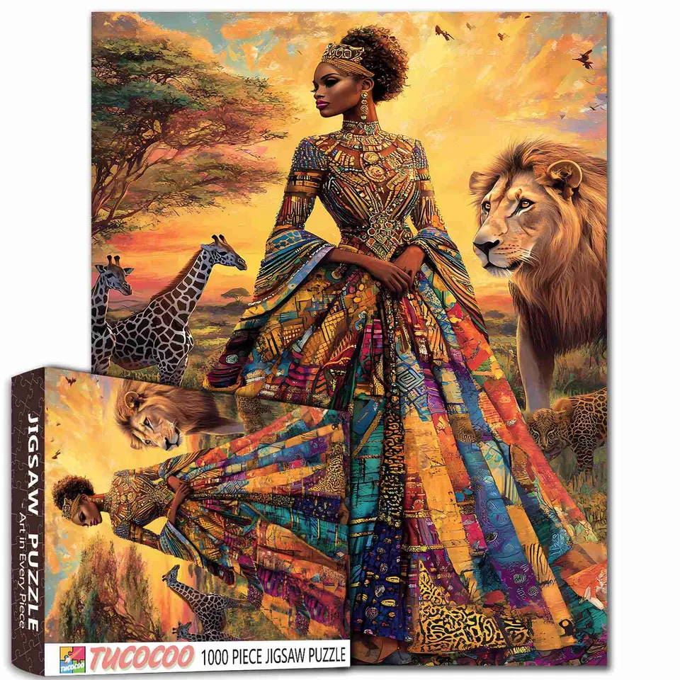 tucocoo-african-beauty-in-the-wild-puzzle-1000-teile image 1
