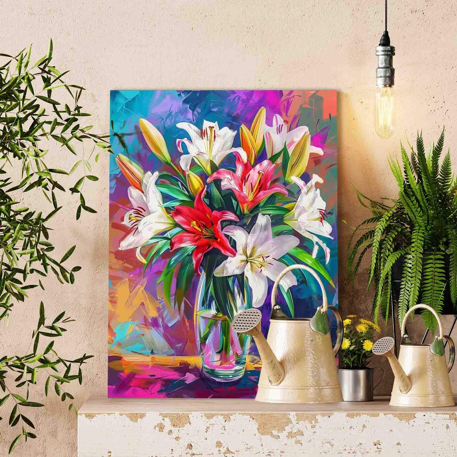tucocoo-lilien-malen-nach-zahlen-blumen-40x50-ohne-rahmen image 2