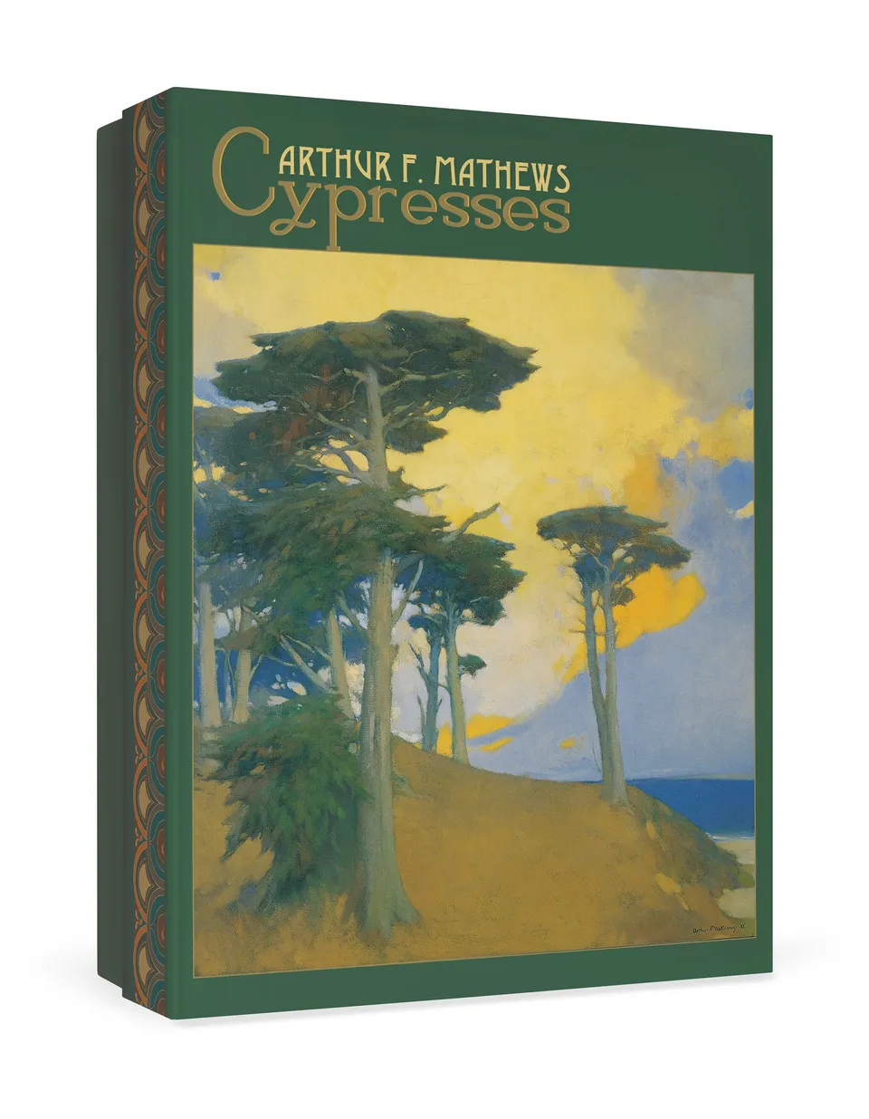 pomegranate-arthur-f-mathews-cypresses-gru-karten-set-zypressen image 1