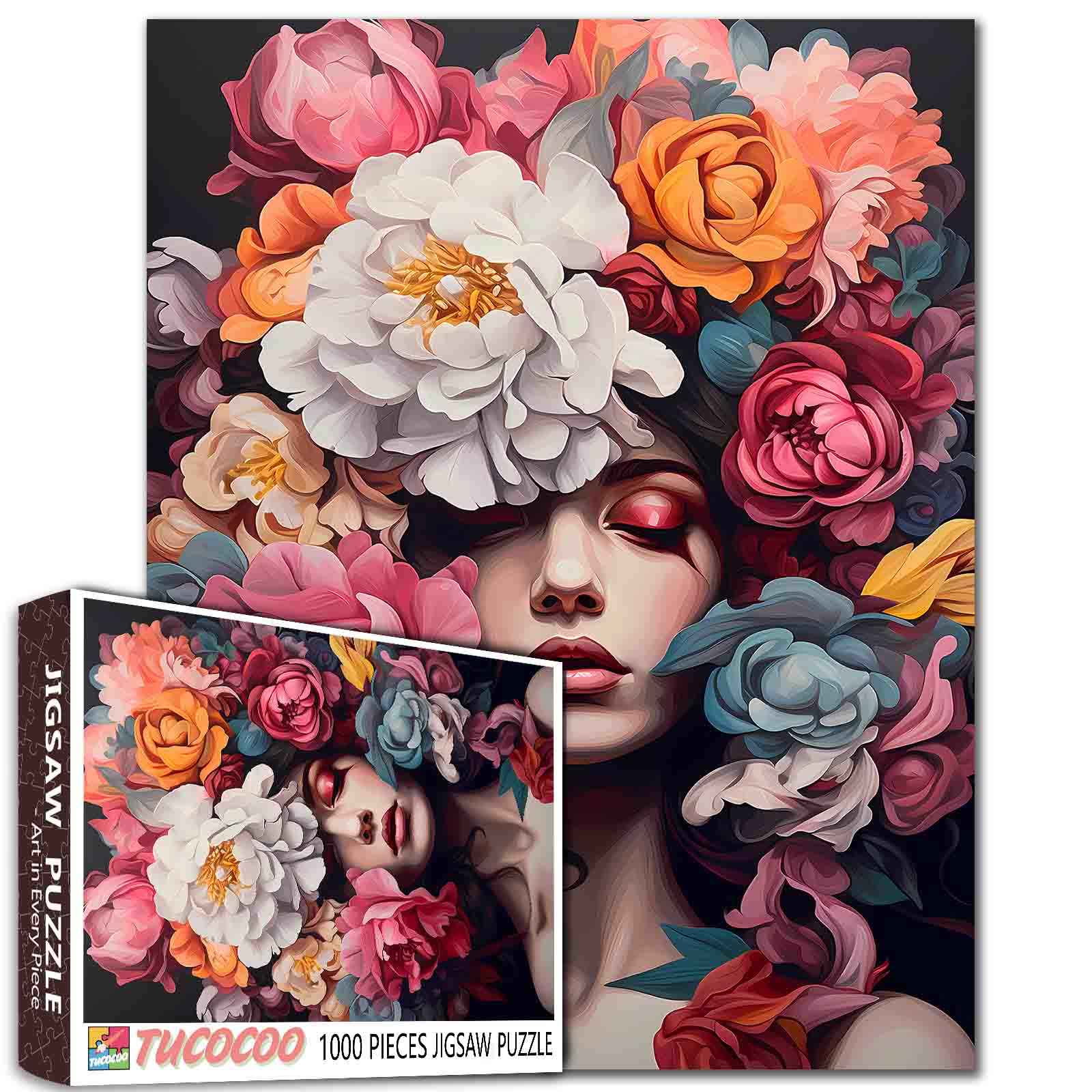 tucocoo-floral-harmony-beauty-puzzle-1000-teile-blumen image 1