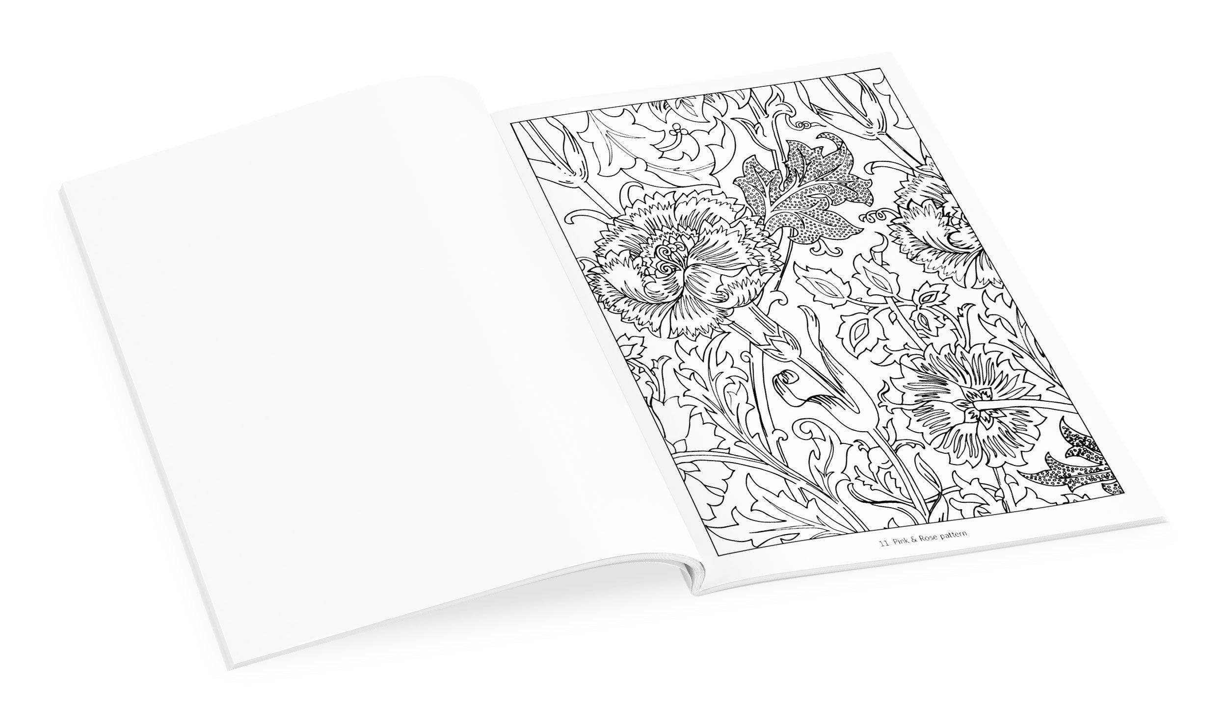 pomegranate-william-morris-malbuch-blumen-ranken image 4