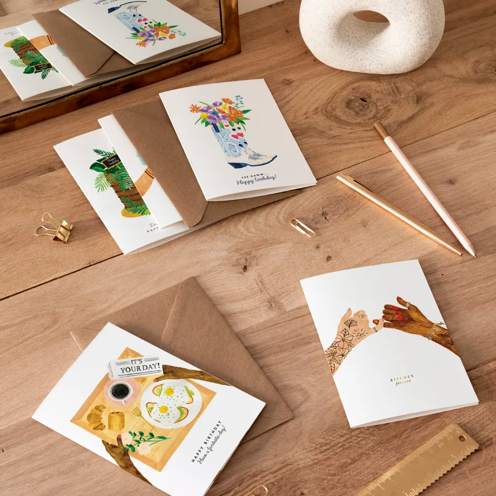 all-the-ways-to-say-greeting-cards-bitches-forever-gru-karte-goldfolie image 2