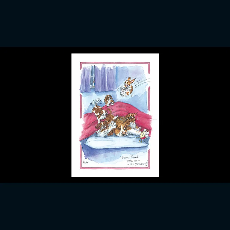 otter-house-christmas-christmas-morning-weihnachtskarte-hund image 1