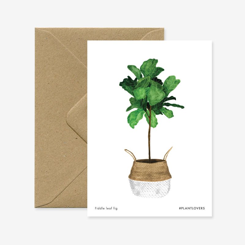 all-the-ways-to-say-fiddle-leaf-tree-grusskarte-a6-gr-n image 1