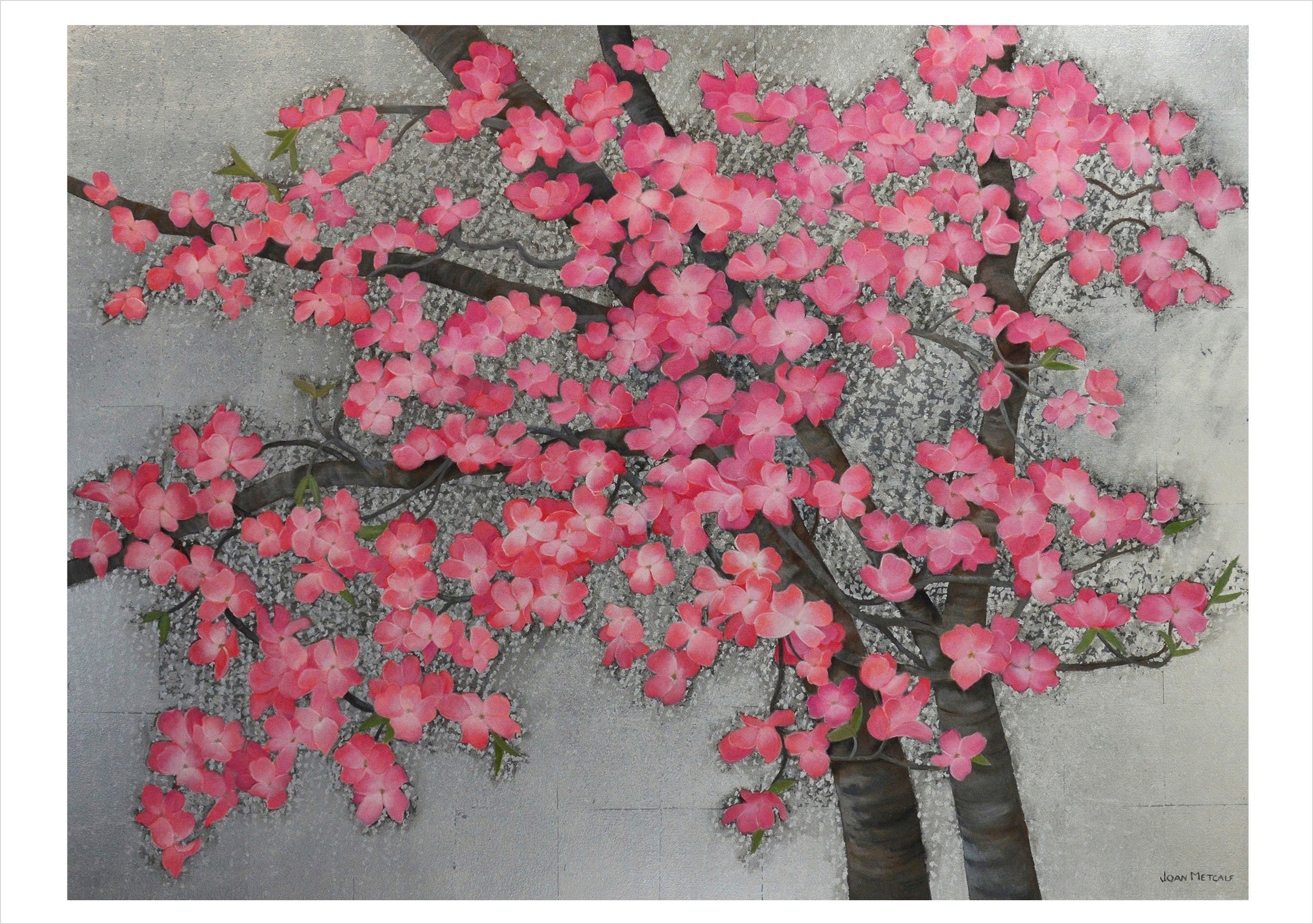 pomegranate-joan-metcalf-shimmer-klappkarten-20er-set-blumen image 2