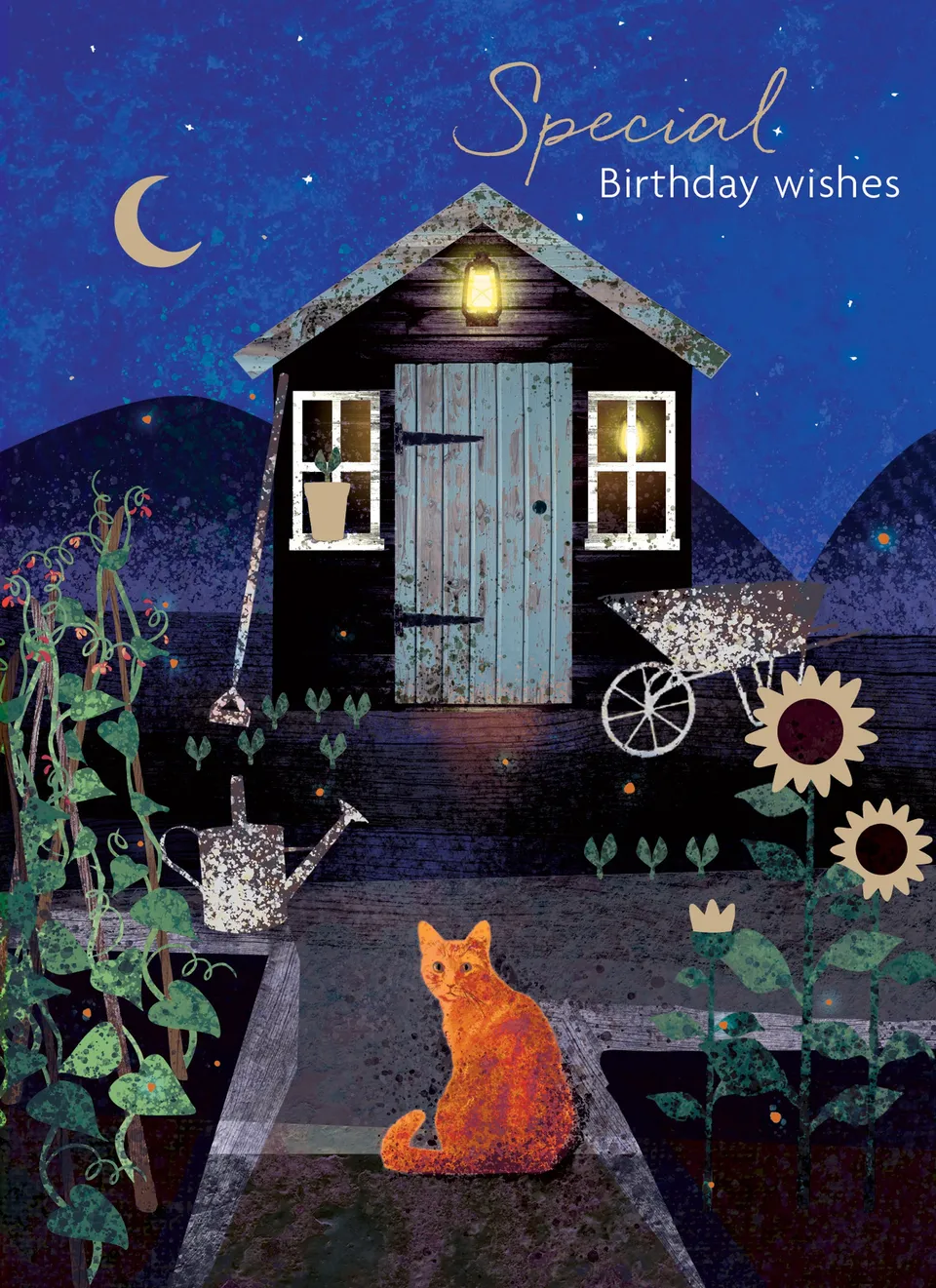 otter-house-midnight-wishes-cat-shed-katze-karte-folie image 1