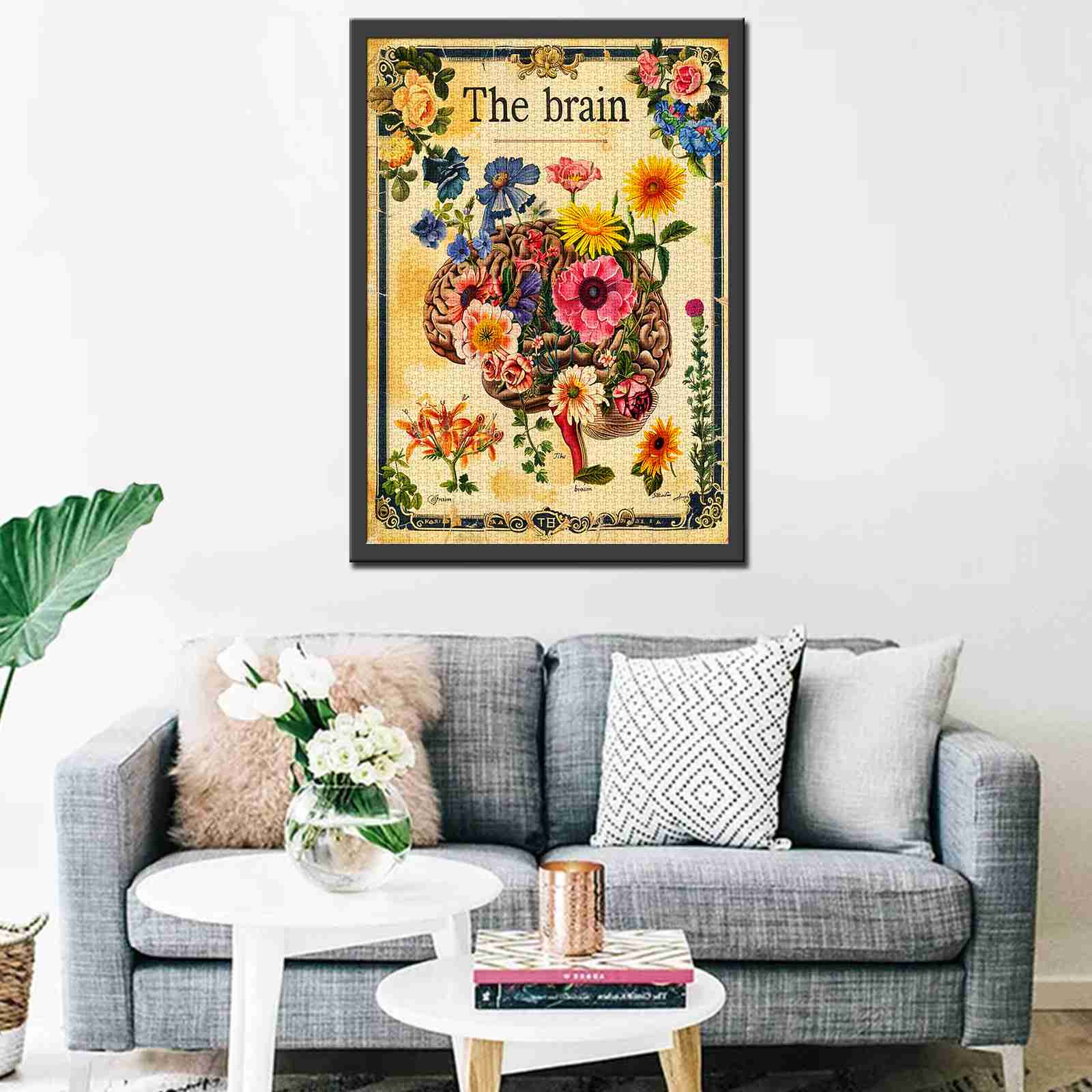 tucocoo-floral-brain-vintage-puzzle-1000-teile-anatomie image 3