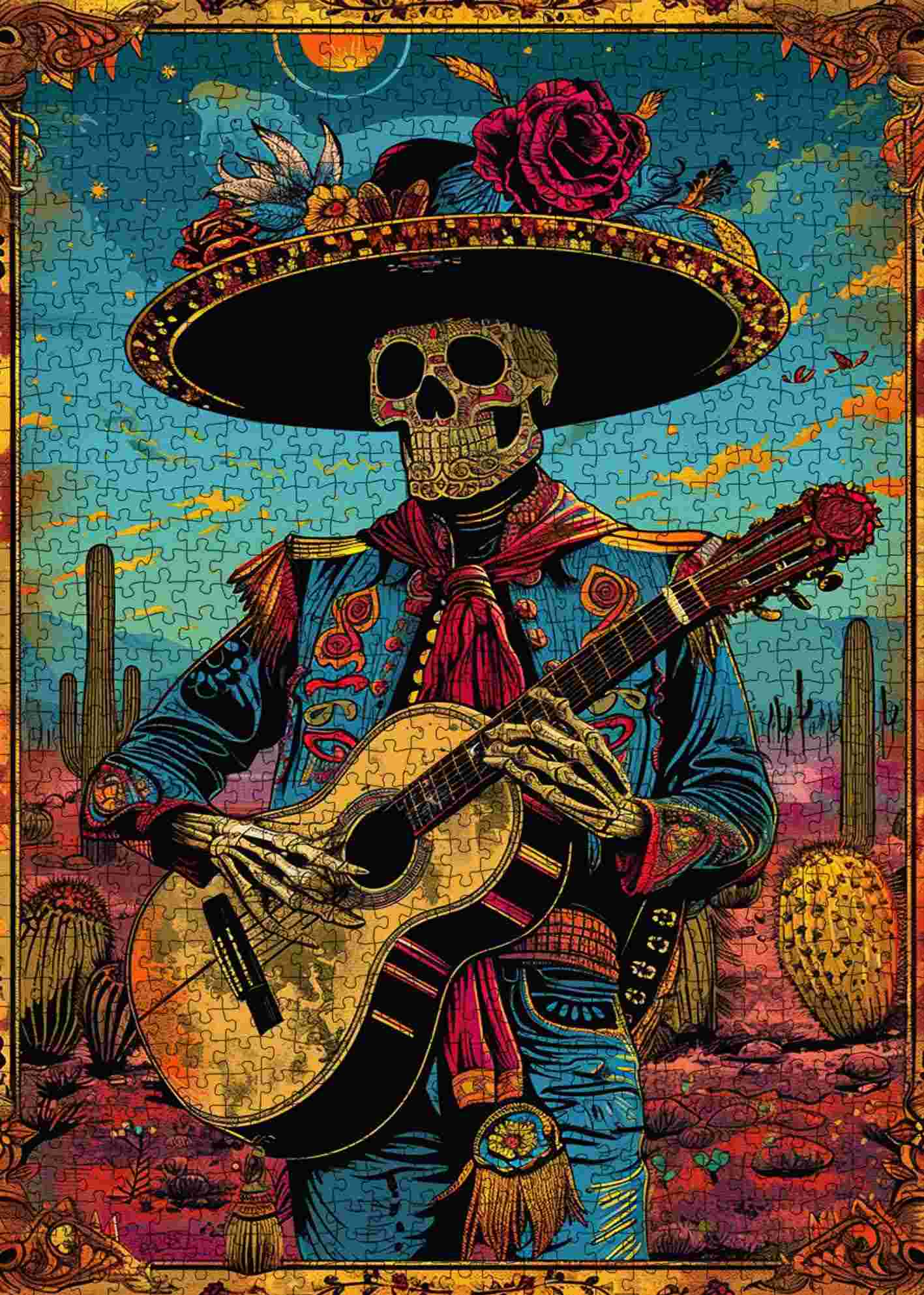 tucocoo-jigsaw-puzzles-skelett-mariachi-puzzle-1000-teile image 2