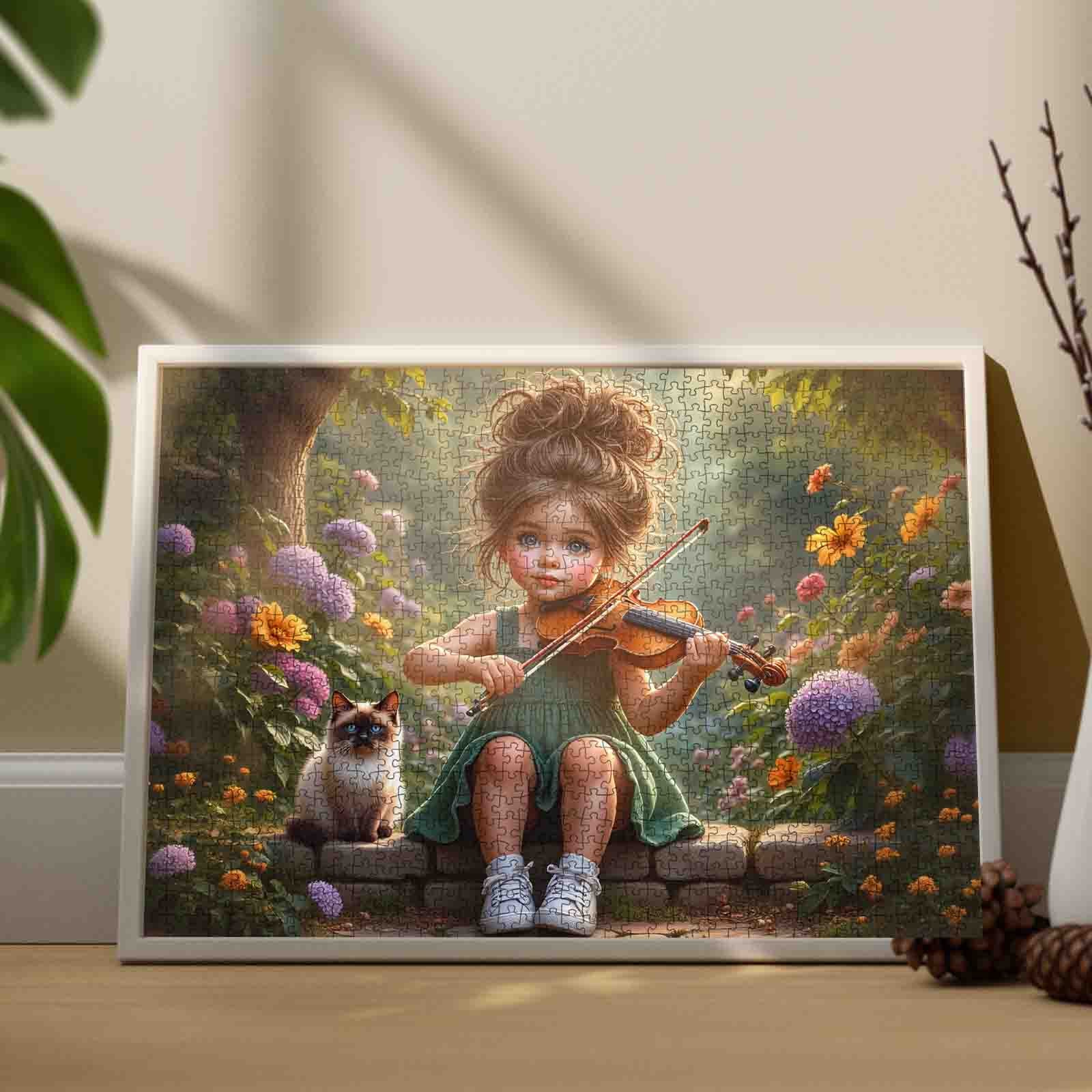 tucocoo-jigsaw-violin-girl-puzzle-1000-teile-garten image 3