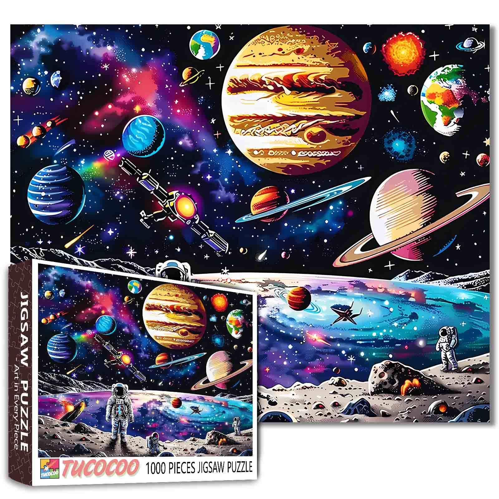 tucocoo-astronaut-colorful-stellar-craft-puzzle-1000-teile-mond image 1