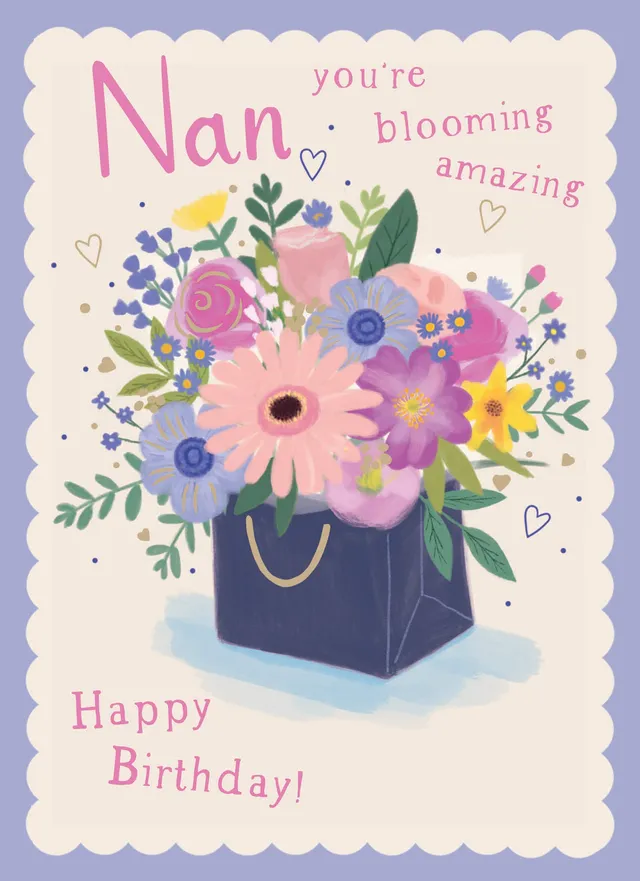 otter-house-family-circle-geburtstagskarte-nan-oma-blumen image 1