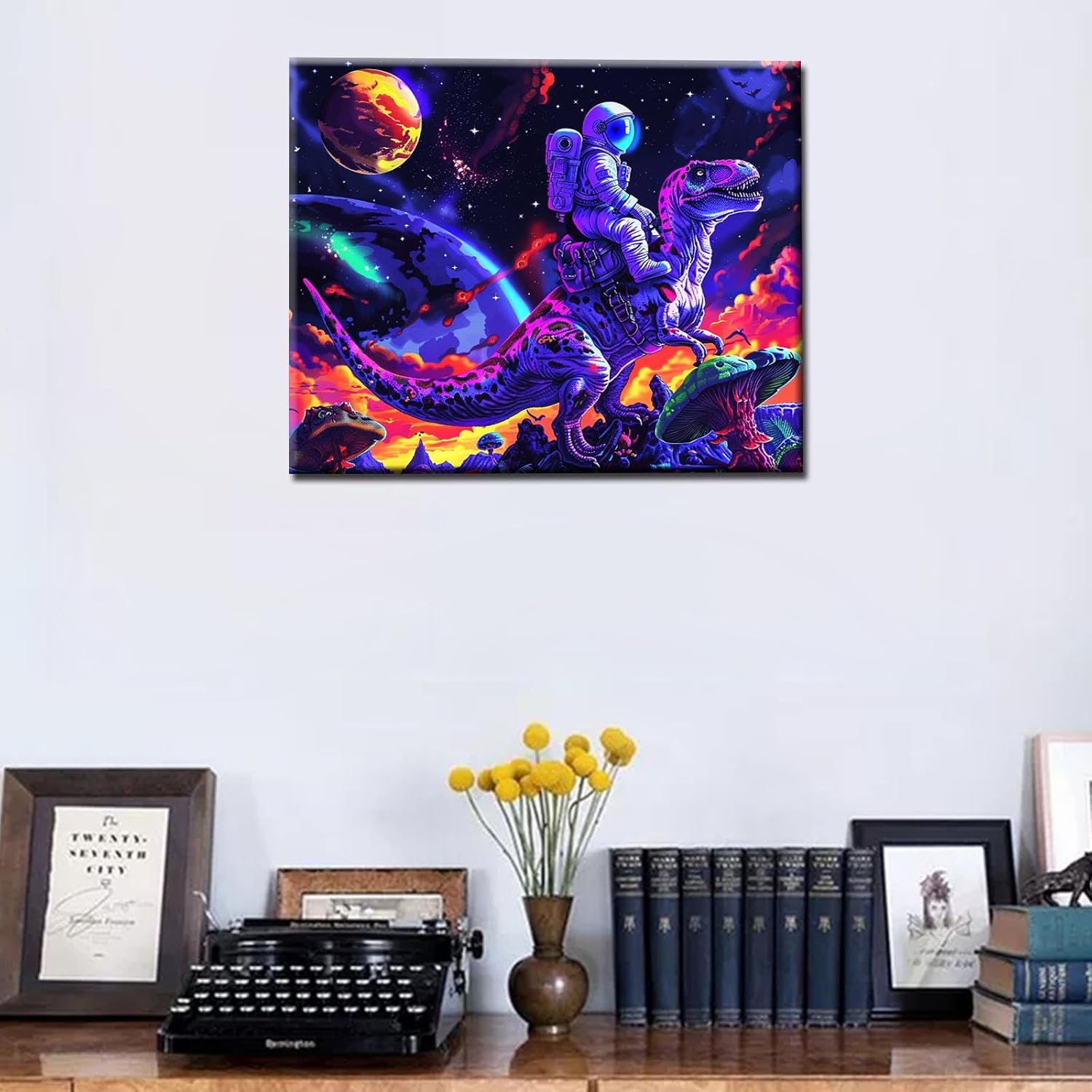 tucocoo-paint-by-numbers-astronaut-dinosaurier-malen-nach-zahlen-40x50 image 3