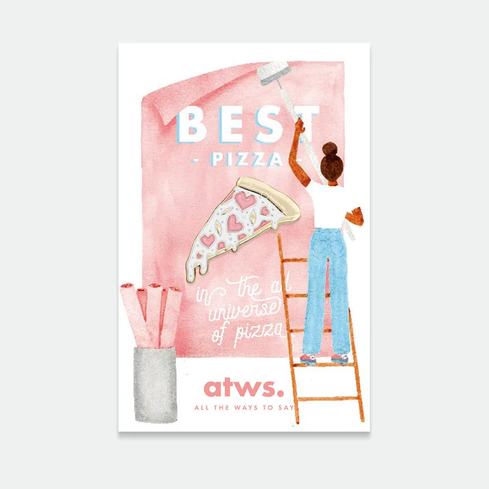 all-the-ways-to-say-pizza-pin-emaille-2er-set-gold image 1