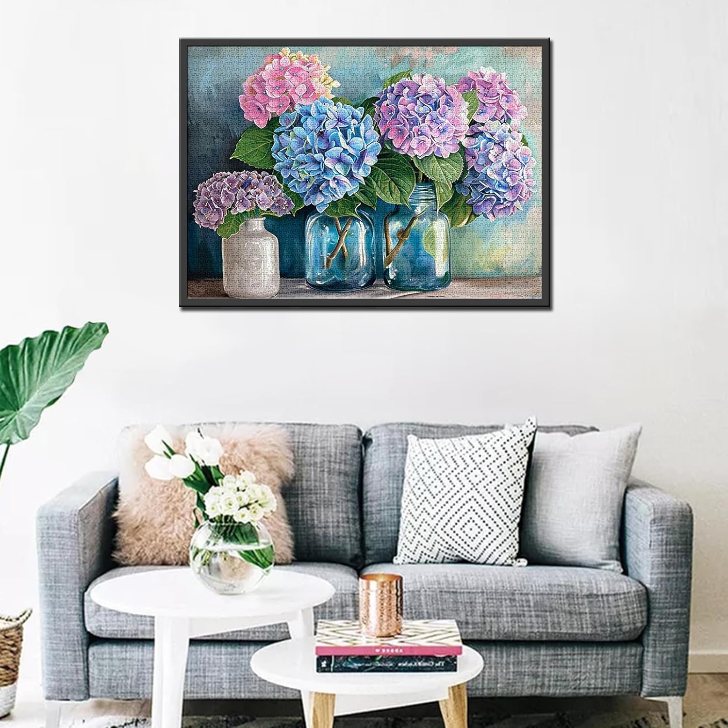 tucocoo-hydrangea-bottle-vase-puzzle-1000-teile-hortensie image 3