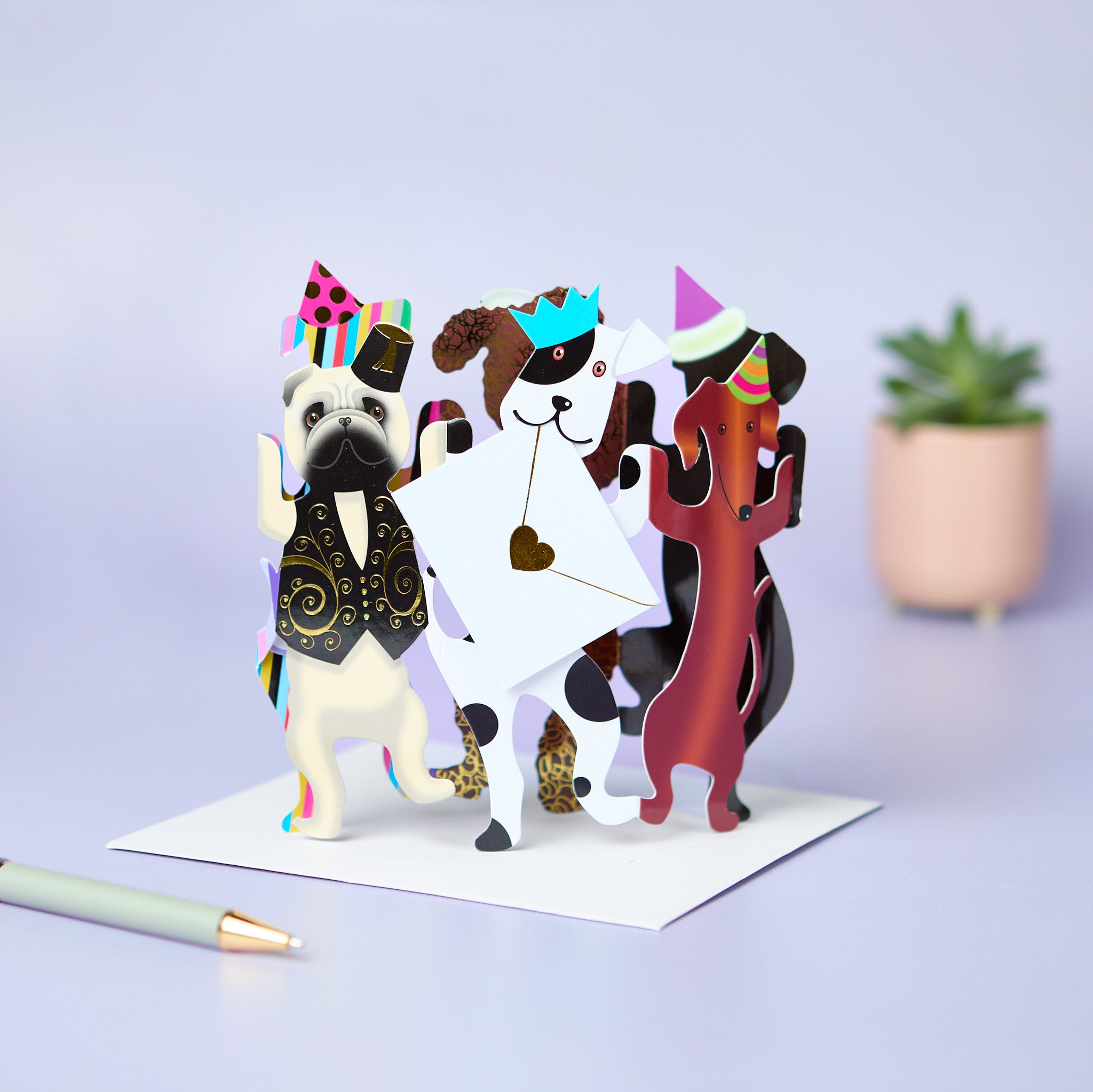 special-delivery-party-dogs-gru-karte-hund-3d image 1