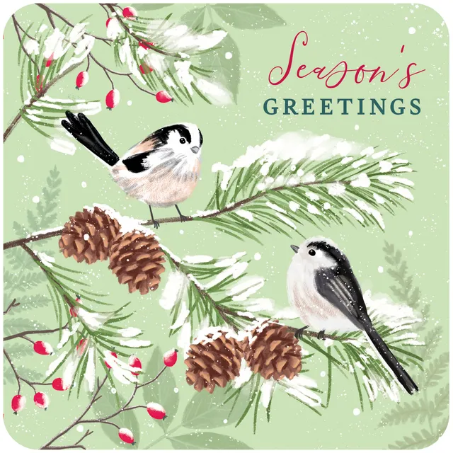 otter-house-rspb-weihnachtskarten-birds-berries-10-st-ck image 1