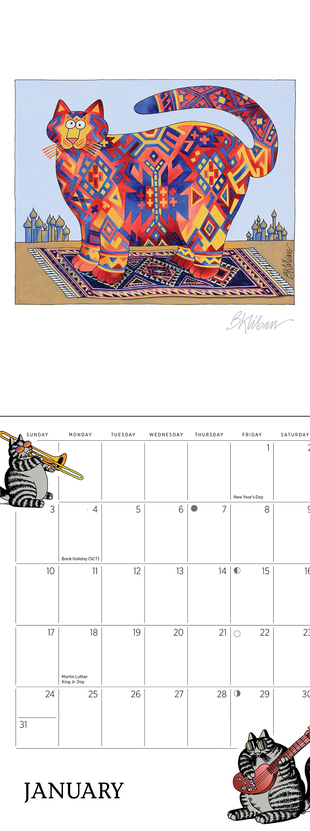 pomegranate-b-kliban-catcalendar-mini-wandkalender-2027 image 3