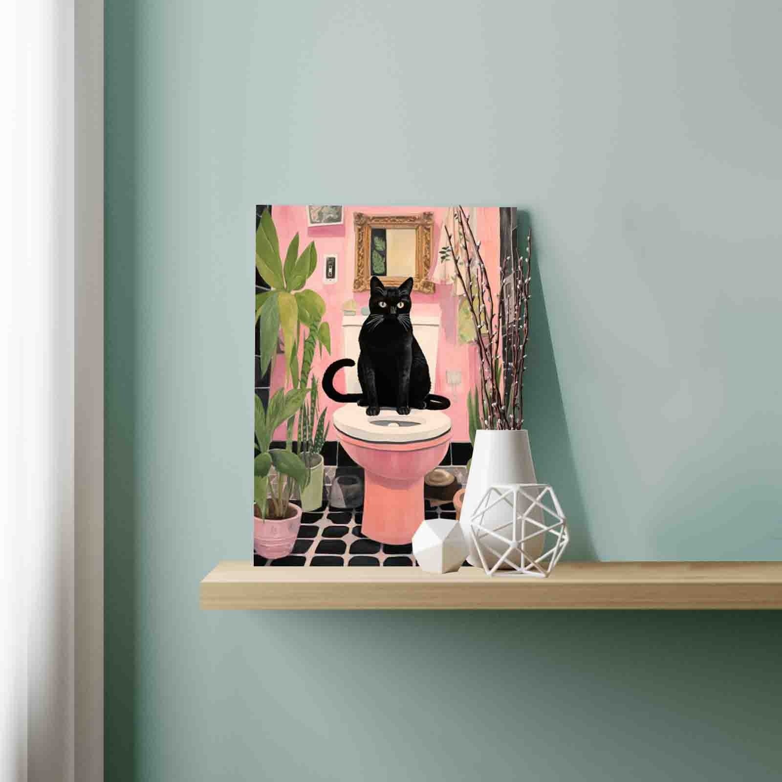 tucocoo-paint-by-numbers-black-cat-sit-on-toilet-malen-nach-zahlen-40x50 image 3