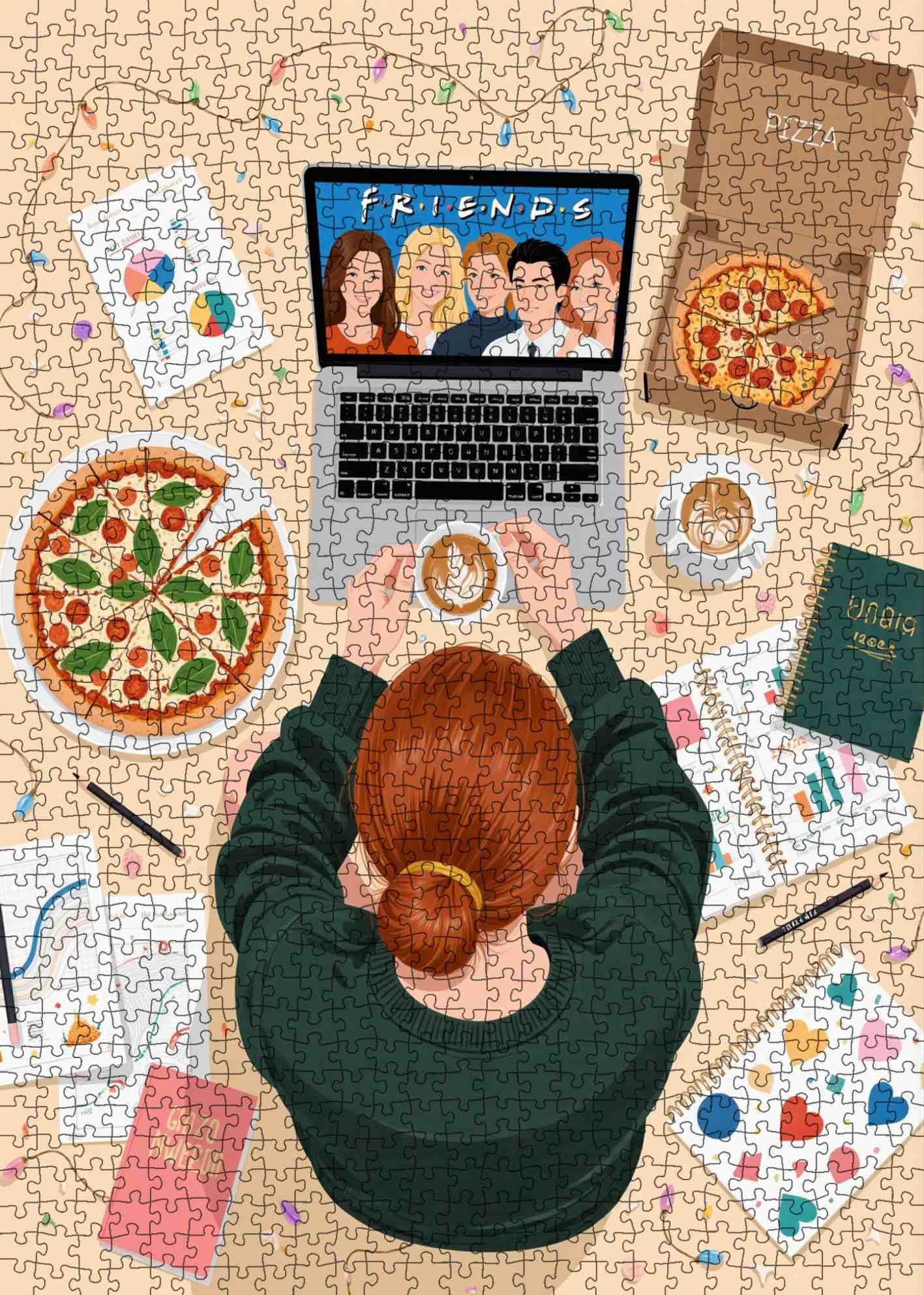 tucocoo-pizza-and-friends-night-puzzle-1000-teile-pizza image 2