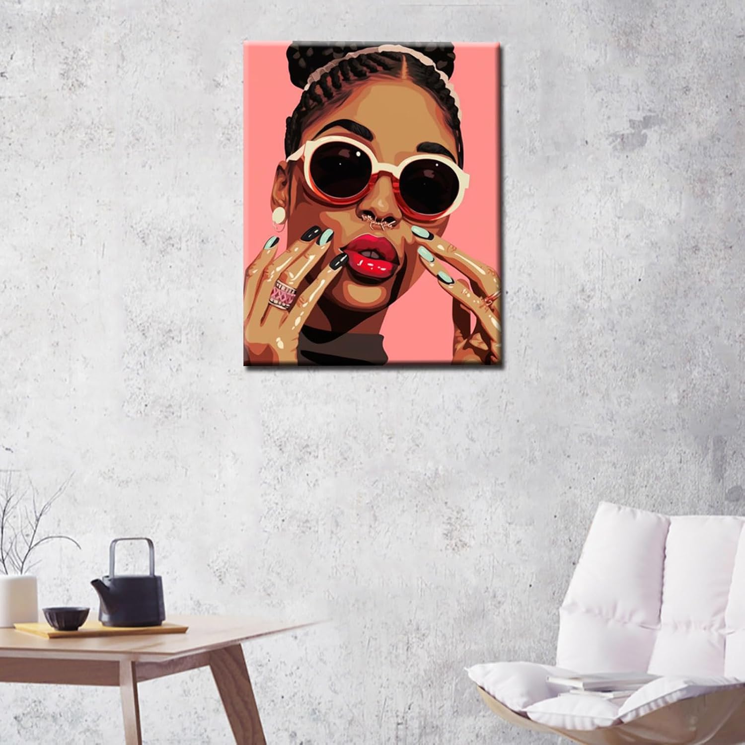 tucocoo-african-american-beauty-girl-malen-nach-zahlen-40x50 image 3