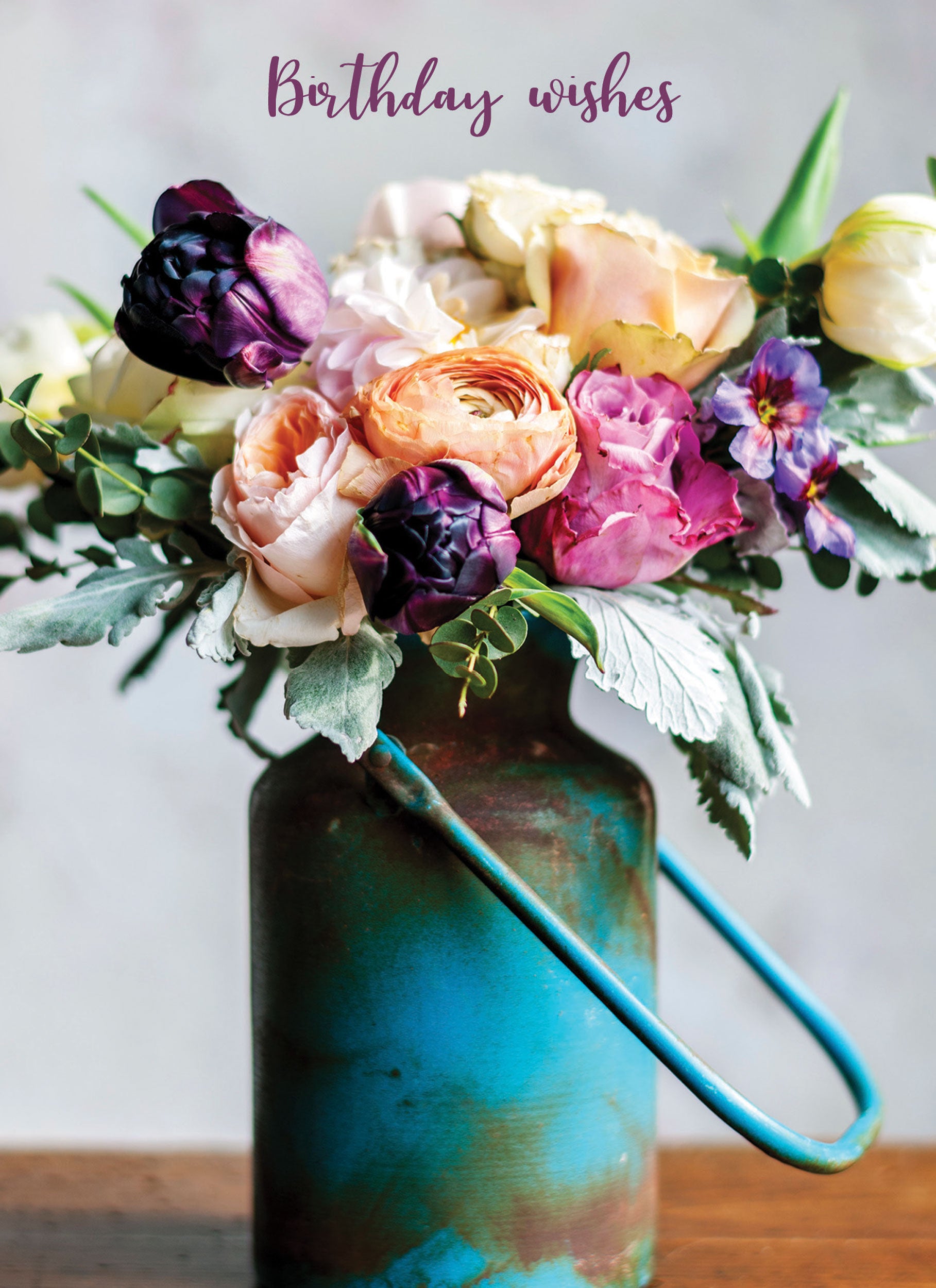 otter-house-geburtstagskarte-vintage-arrangement-floral image 1