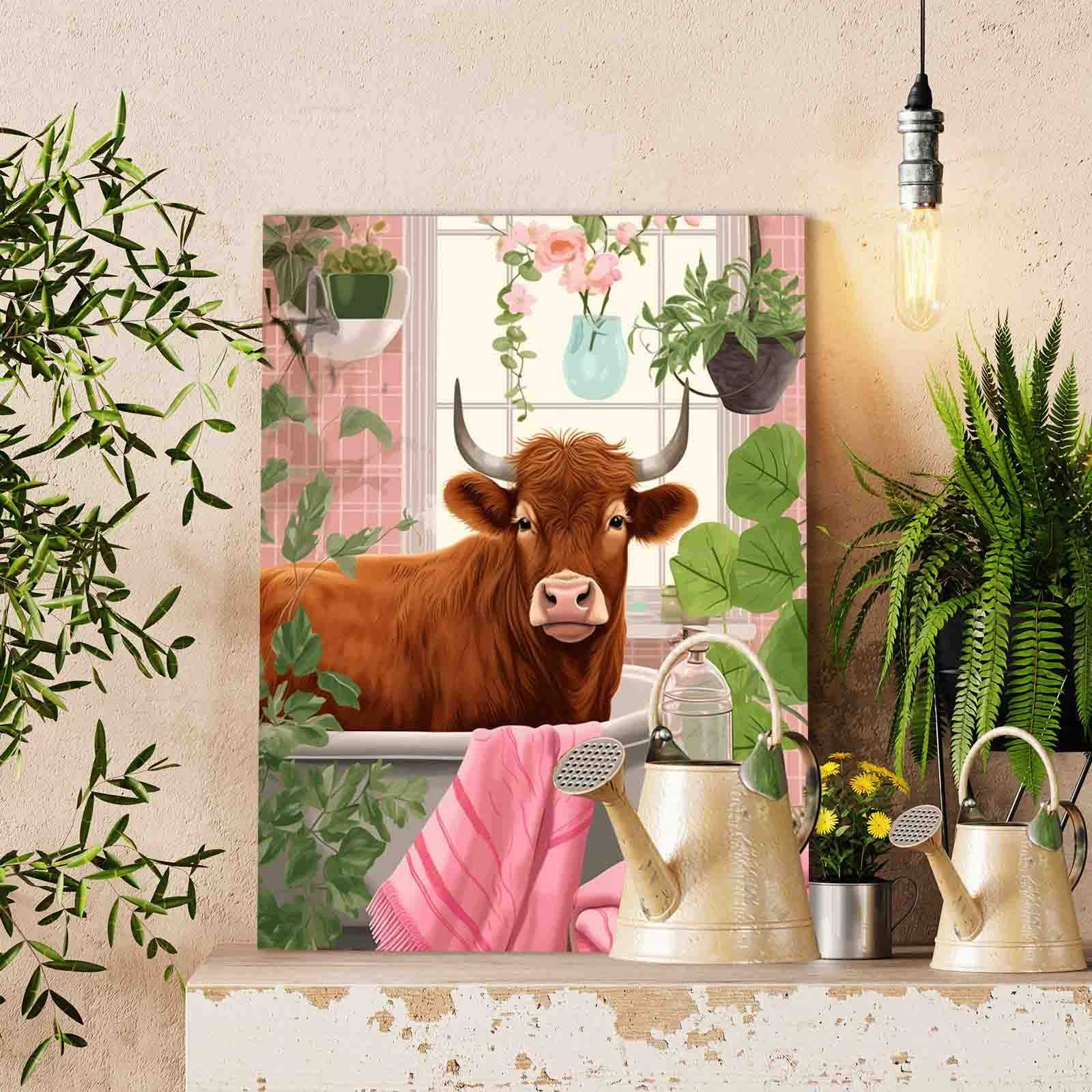 tucocoo-bathtub-highland-cow-malen-nach-zahlen-40x50-kuh image 2