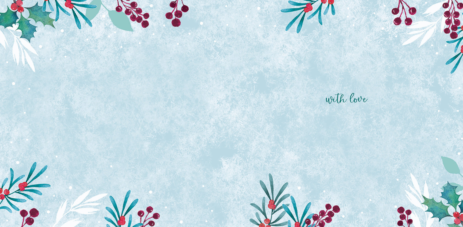 otter-house-christmas-all-of-you-weihnachtskarte-beeren-stechpalme image 2