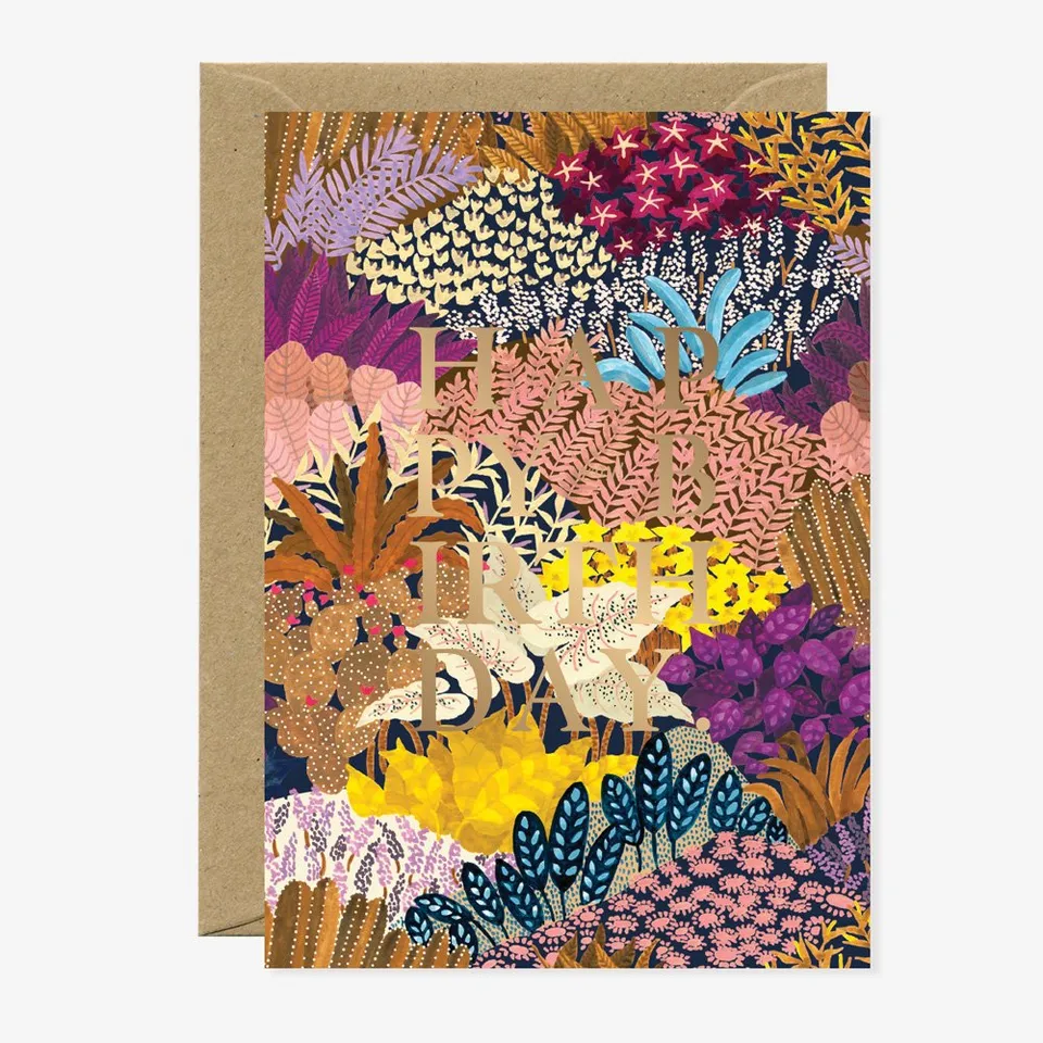 all-the-ways-to-say-prairie-geburtstagskarte-a6-blumen-gold image 1