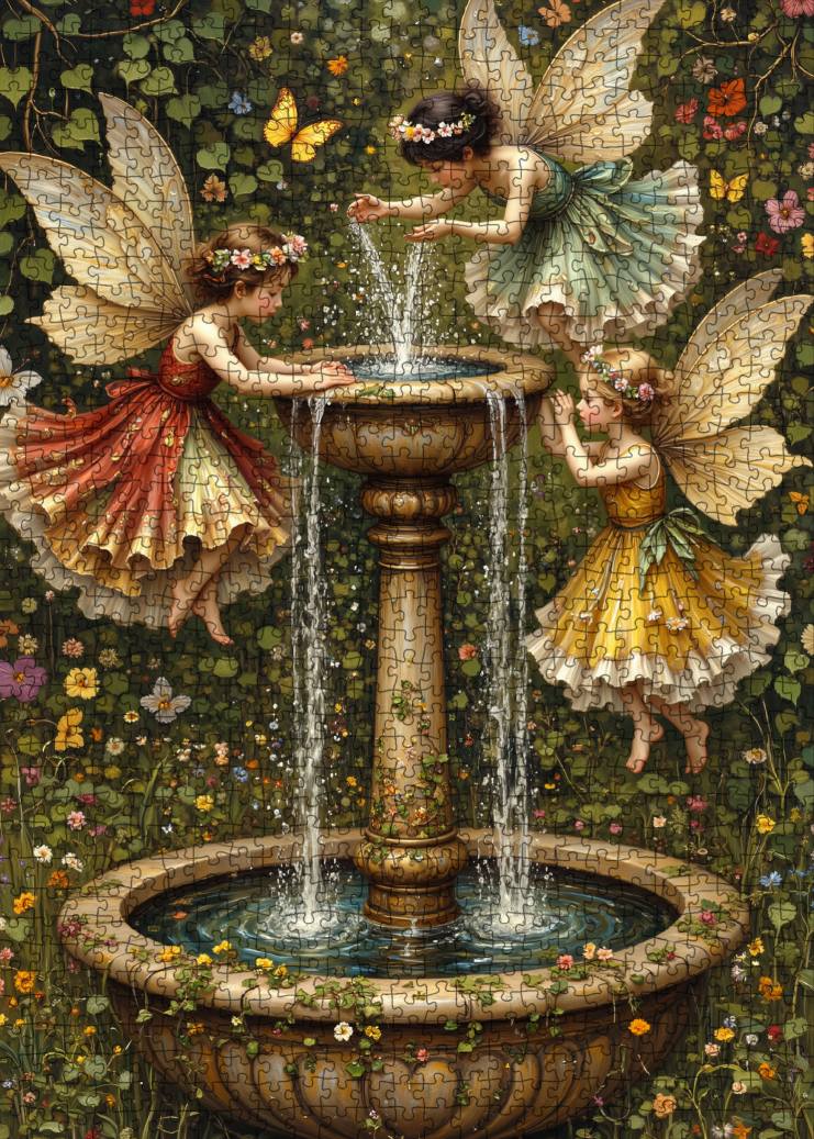 tucocoo-fairy-fountain-puzzle-1000-teile-feen image 2