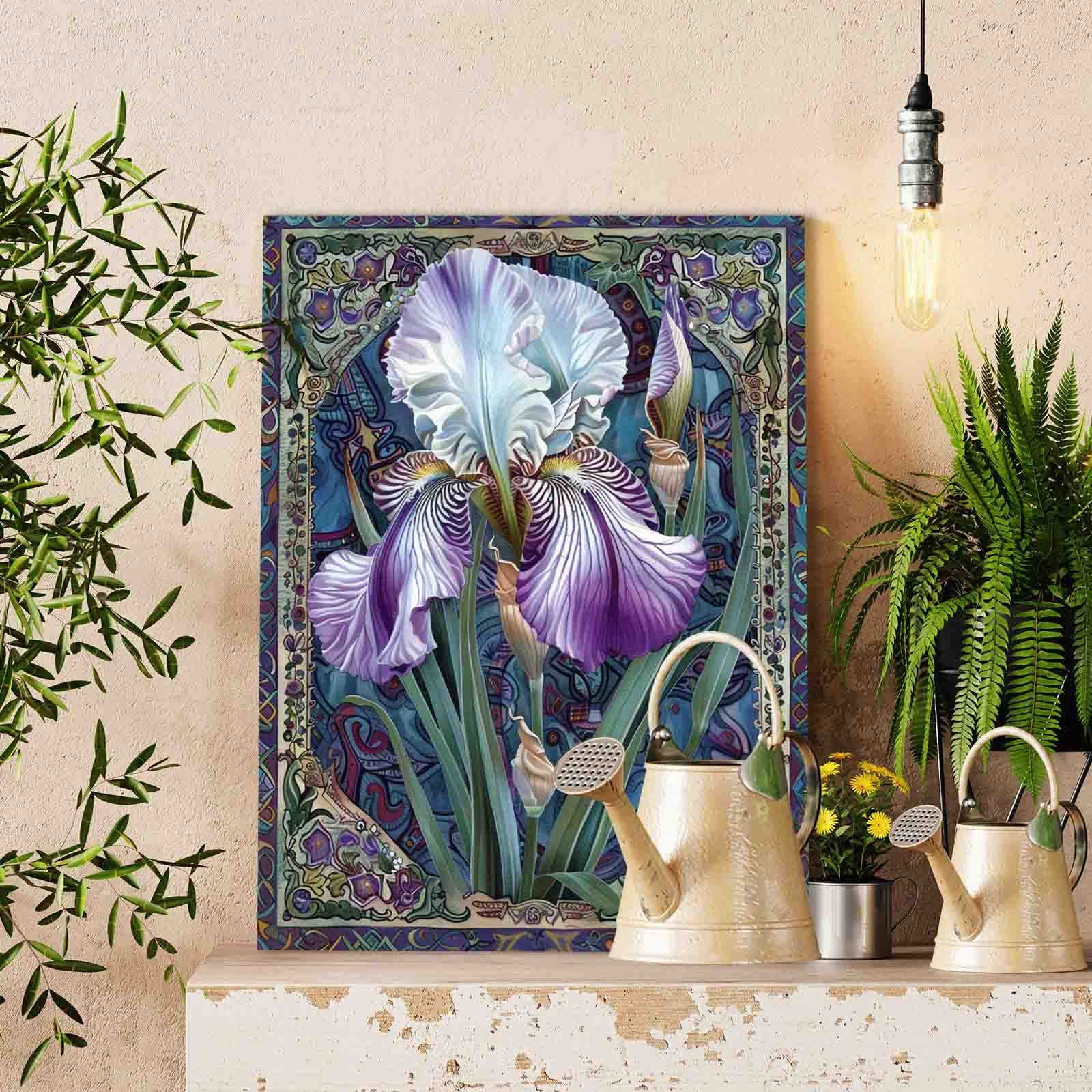 tucocoo-ornamental-iris-bloom-malen-nach-zahlen-40x50-ohne-rahmen image 2