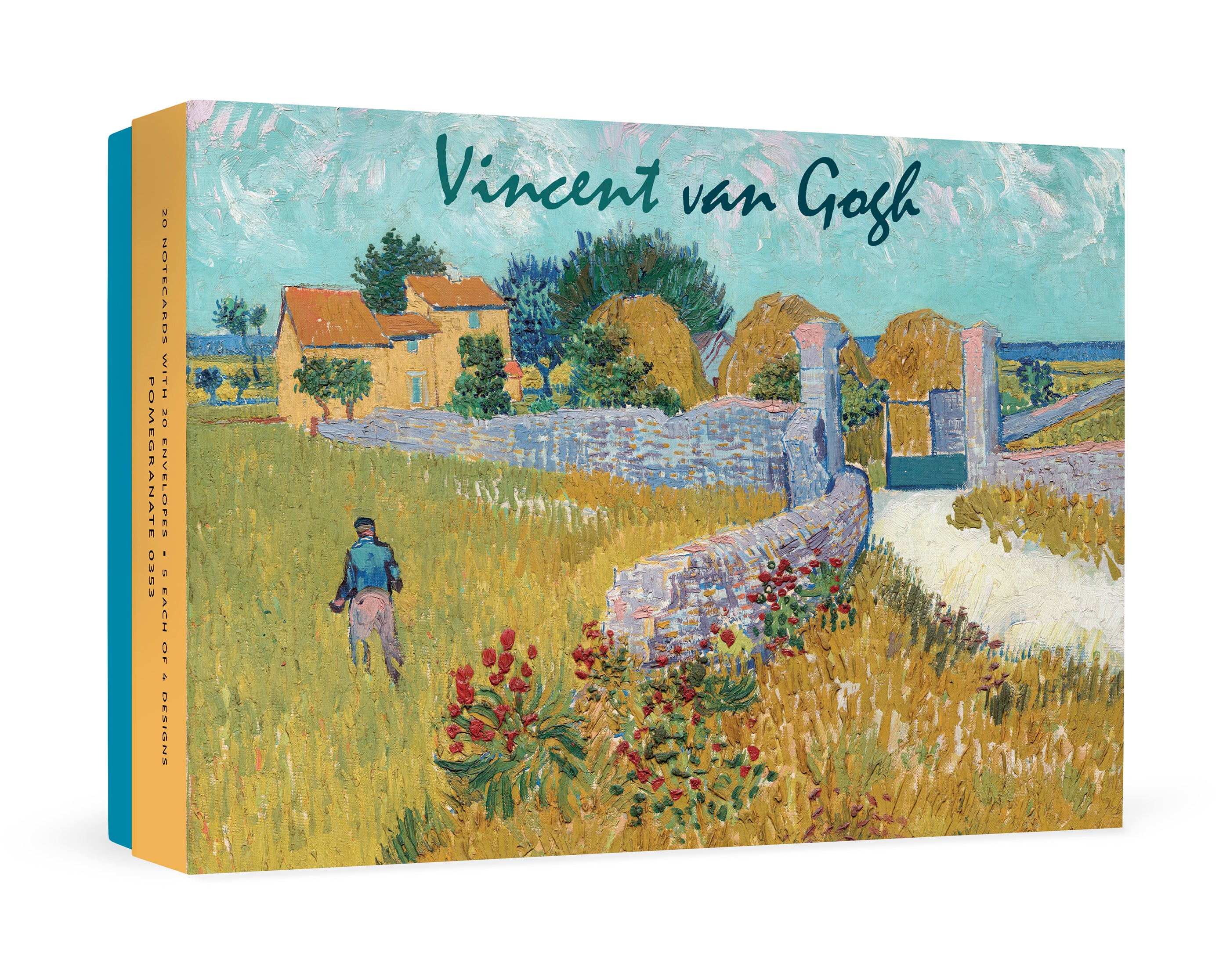 pomegranate-vincent-van-gogh-gru-kartenset-20-karten-blumen image 1