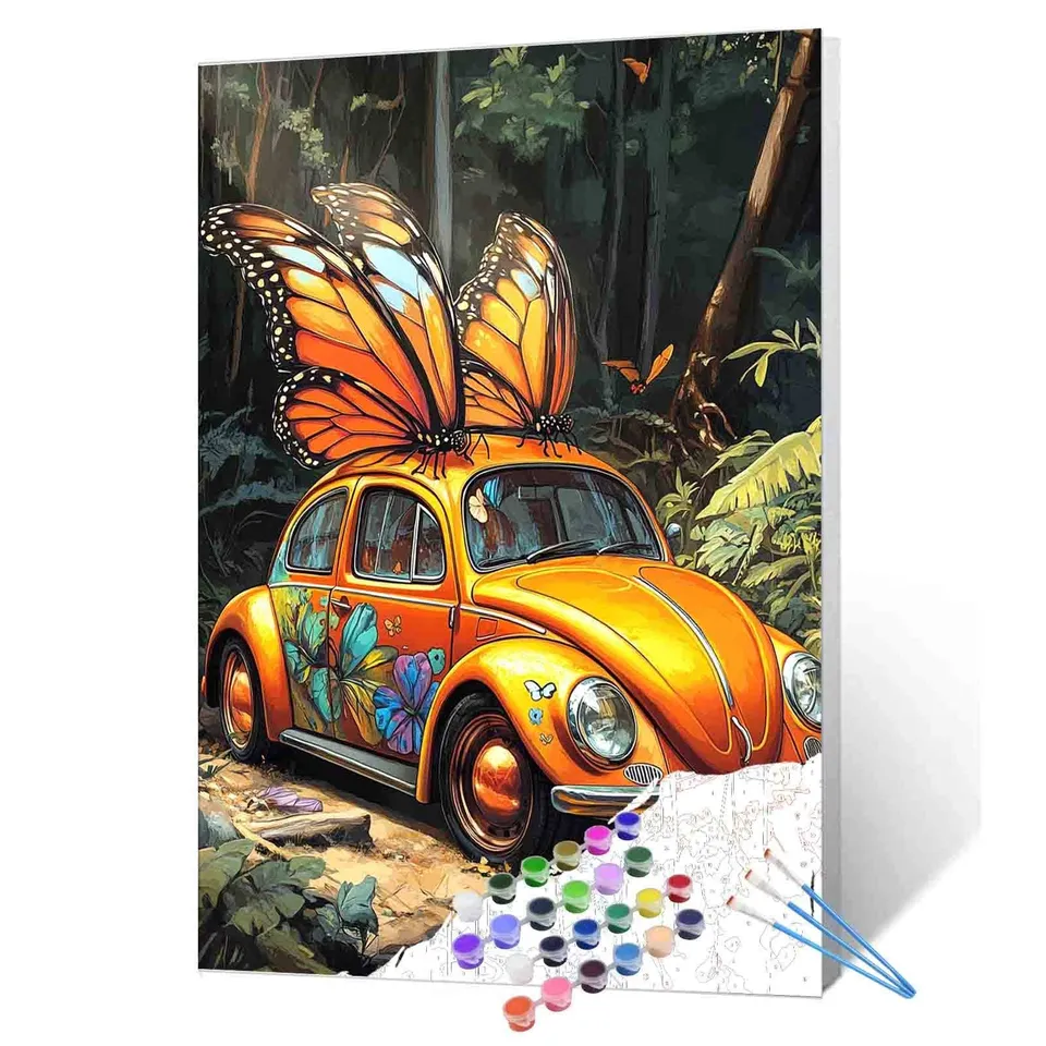 tucocoo-butterfly-beetle-forest-escape-malen-nach-zahlen-40x50-ohne-rahmen image 1