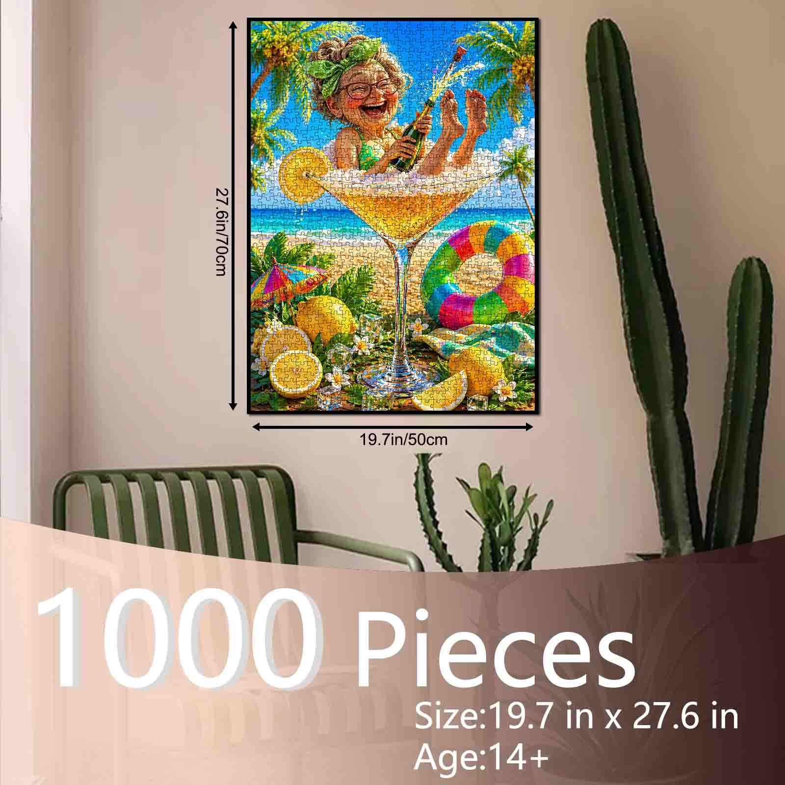 tucocoo-champagne-grandma-beach-puzzle-1000-teile-lustig image 5