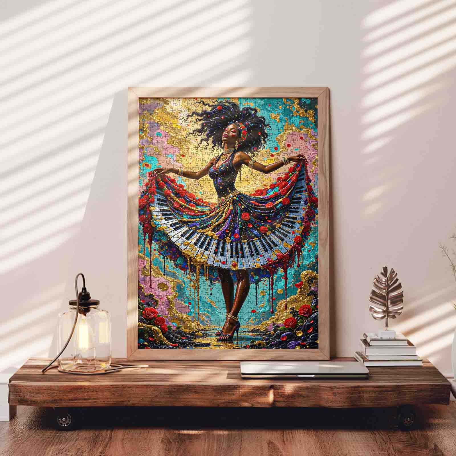 tucocoo-piano-dress-melody-puzzle-1000-teile-musikmotiv image 3