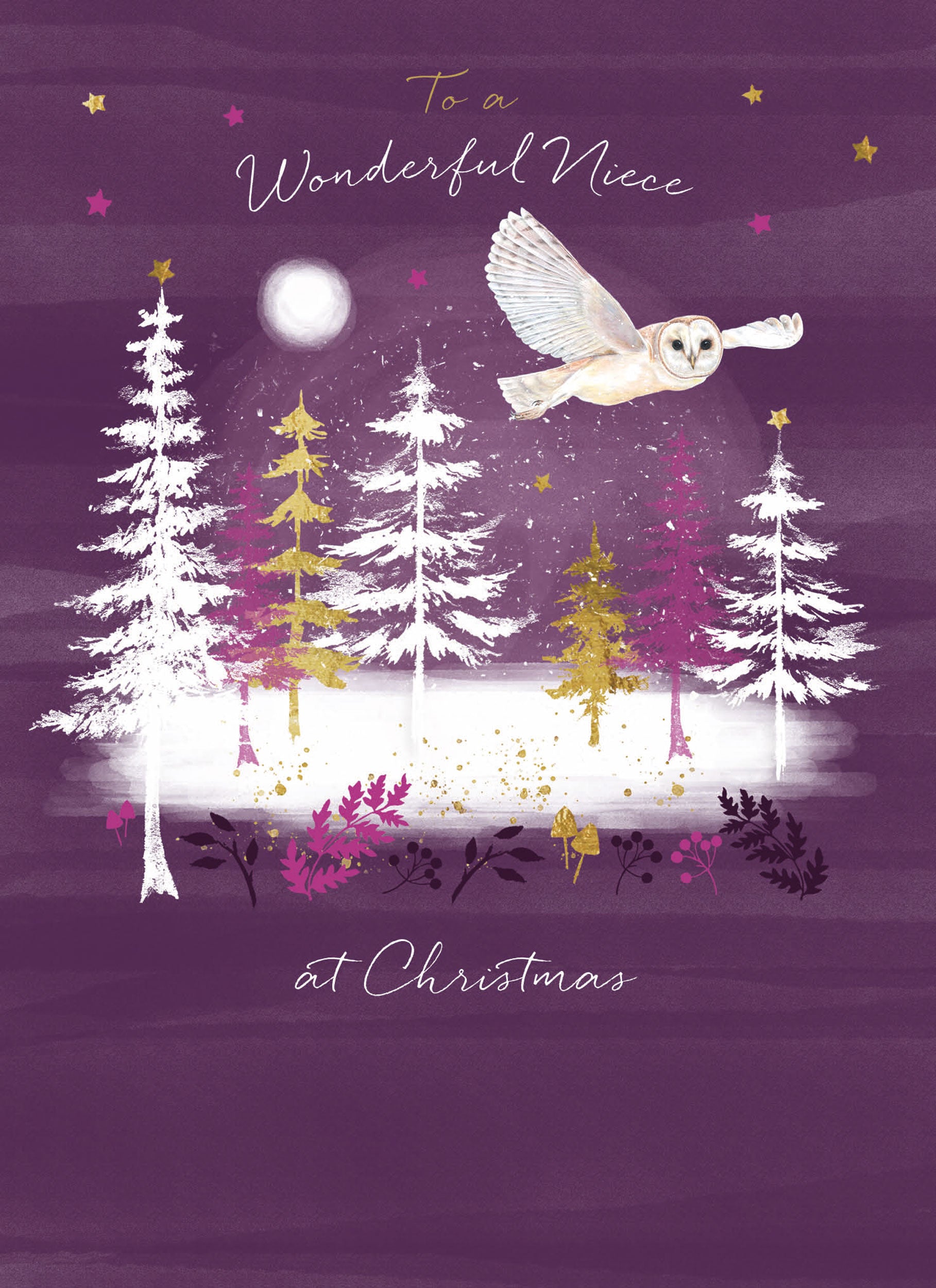 otter-house-weihnachtskarte-nichte-barn-owl-wald-single image 1
