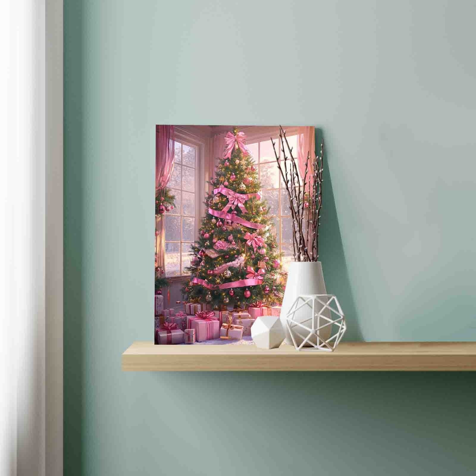 tucocoo-paint-by-numbers-rosa-weihnachtsbaum-malset-40x50 image 3