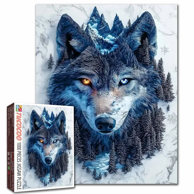 tucocoo-mystic-blue-wolf-puzzle-1000-teile-wolf image 1