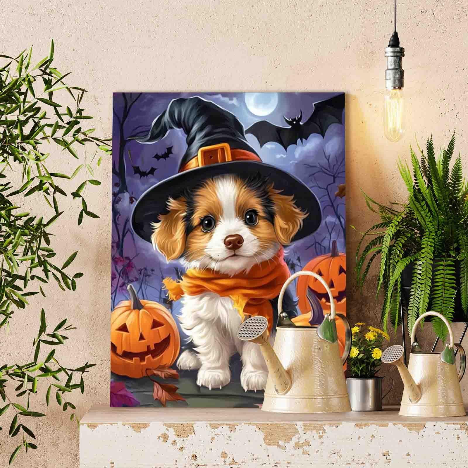 tucocoo-halloween-puppy-malen-nach-zahlen-40x50-ohne-rahmen image 2
