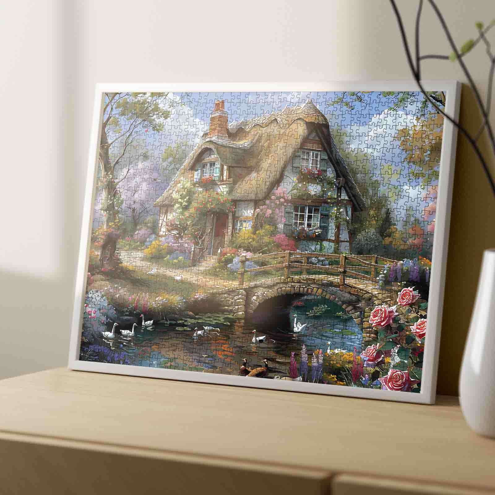 tucocoo-bridgeside-cottage-puzzle-1000-teile-landschaft image 4