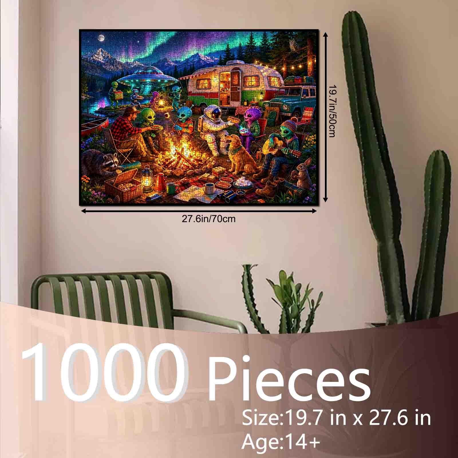 tucocoo-jigsaw-alien-camping-puzzle-1000-teile-nordlichter image 5