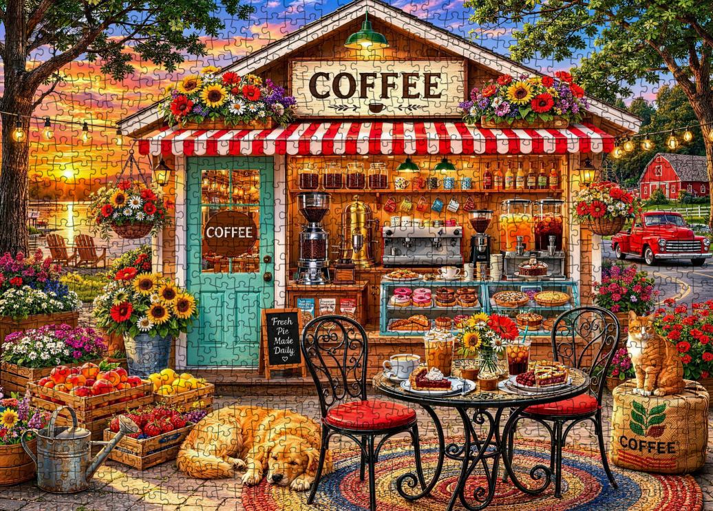 tucocoo-country-coffee-cottage-puzzle-1000-teile-caf image 2