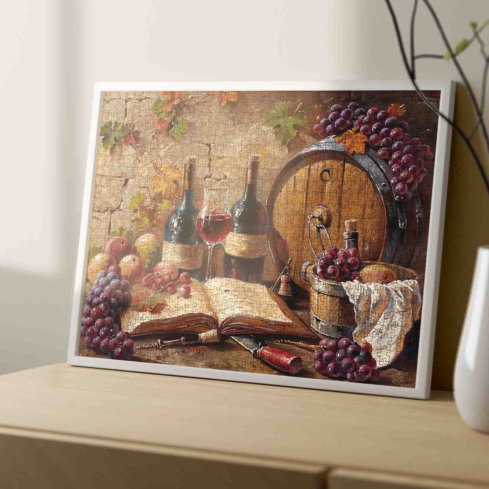 tucocoo-vintage-wine-cellar-still-life-puzzle-1000-teile-weinkeller image 4