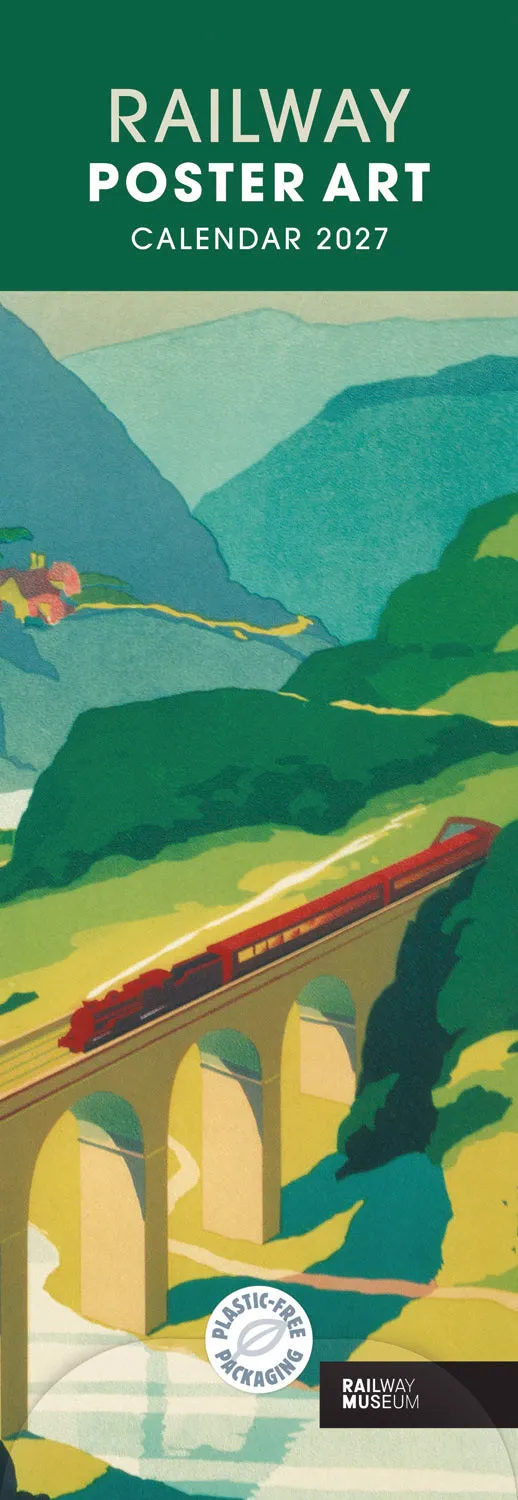 otter-house-railway-poster-art-nrm-slim-kalender-2027-bahn image 1